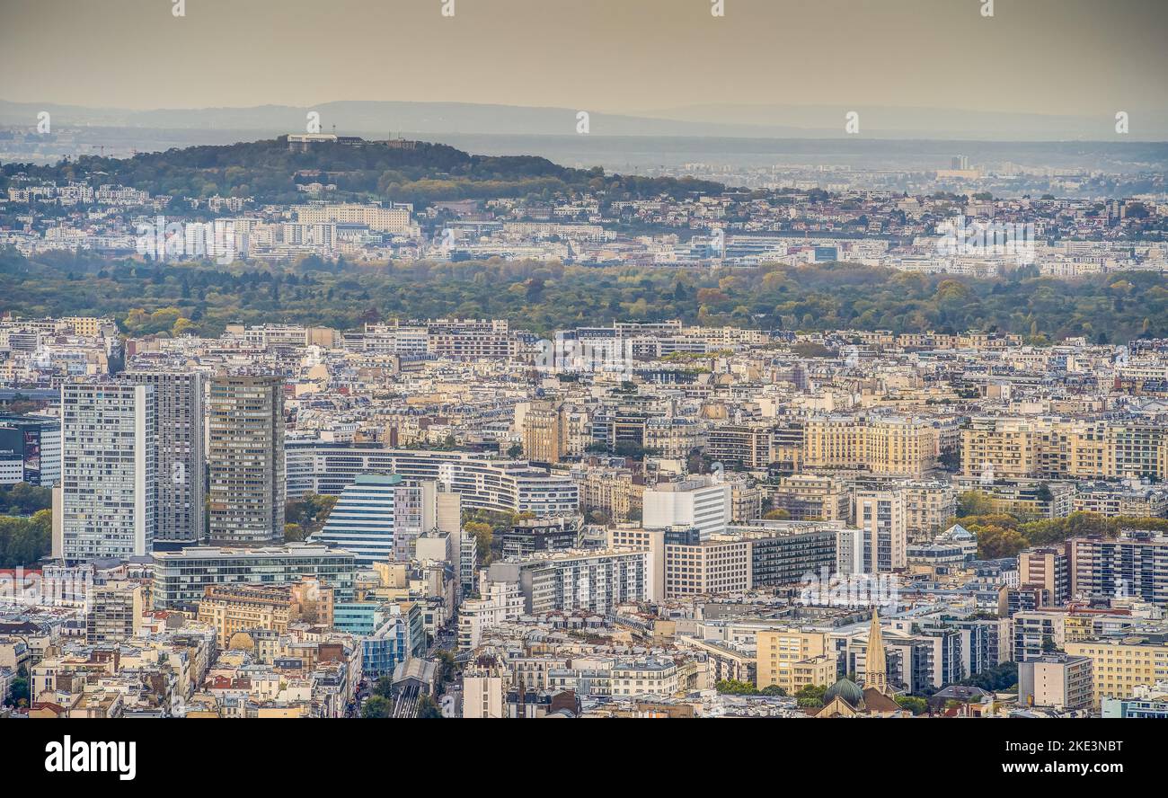 Vue panoramique sur Paris Banque D'Images