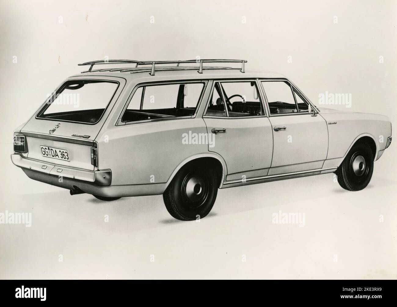 Opel Rekord 1900 Caravan voiture quatre portes, Allemagne 1967 Banque D'Images