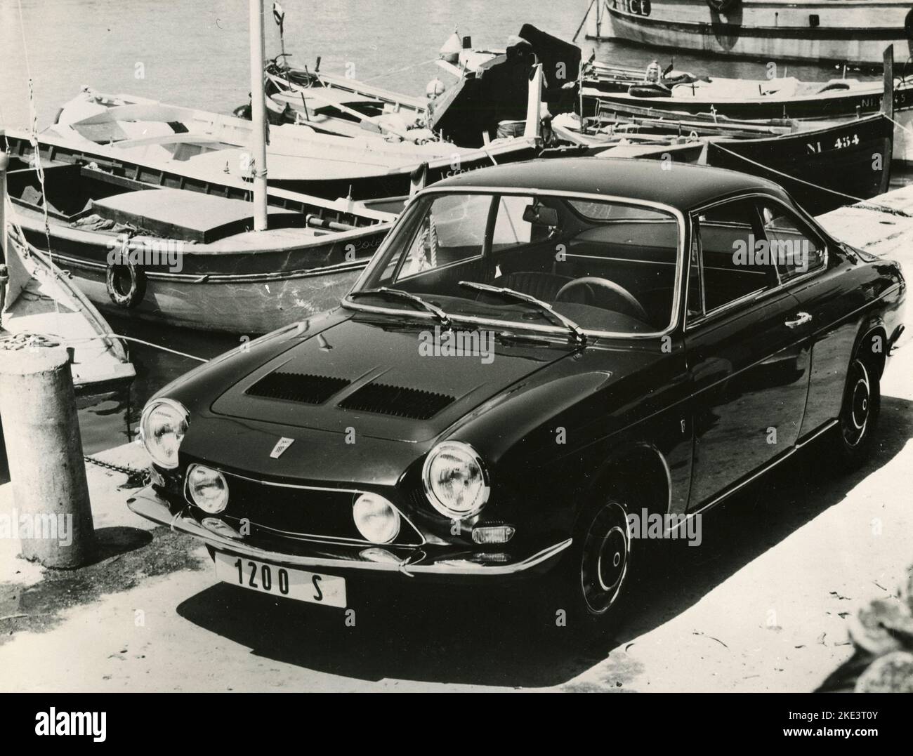 Simca 1200 S coupé Bertone car , Italie 1967 Banque D'Images