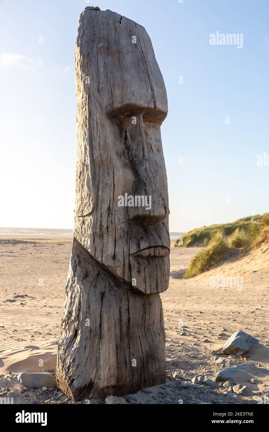STATUE BOIS: COUPLE Maori 50 cm EUR 40,00 - FR
