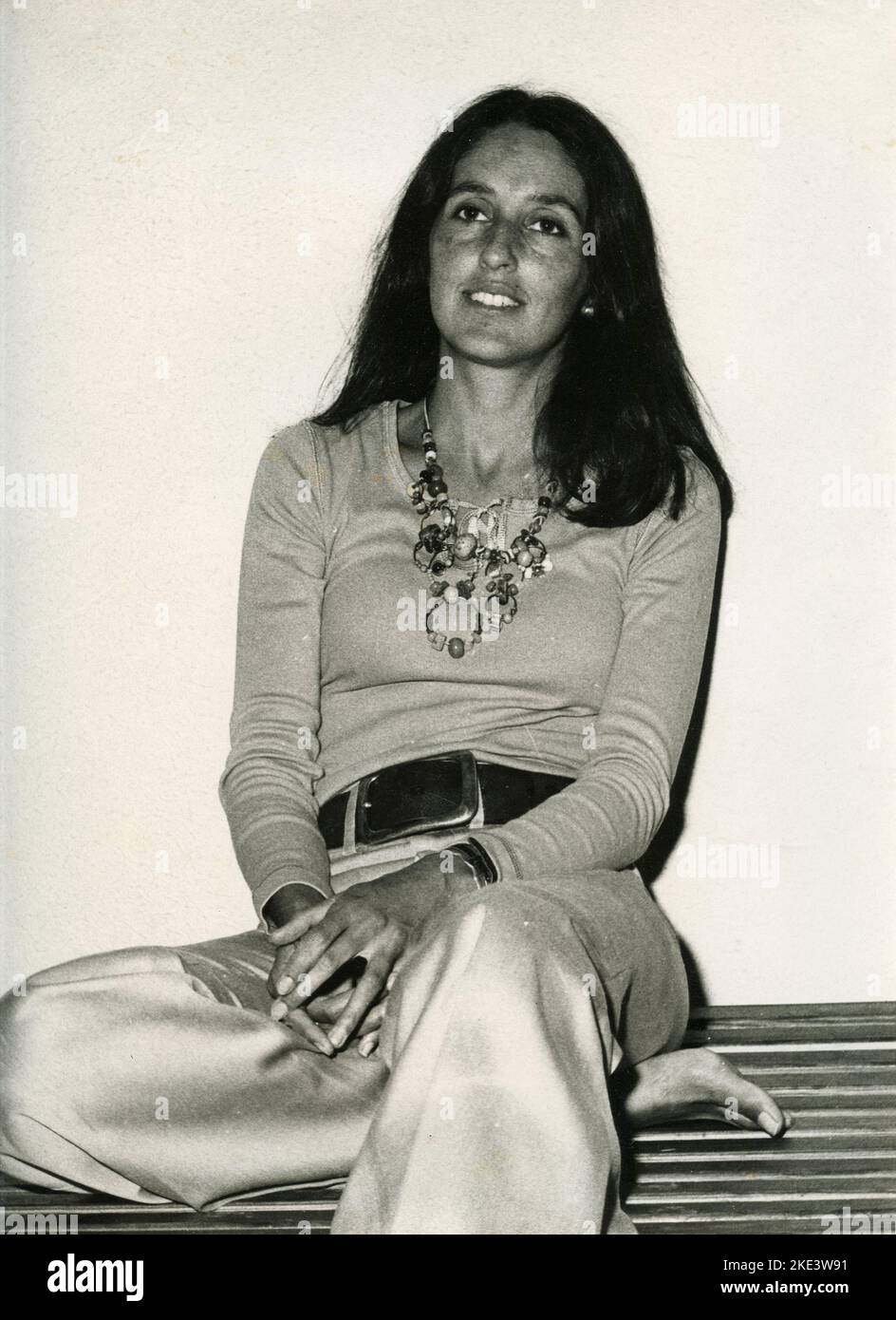 Joan Baez, chanteuse, auteure-compositrice et militante américaine, 1970s Banque D'Images