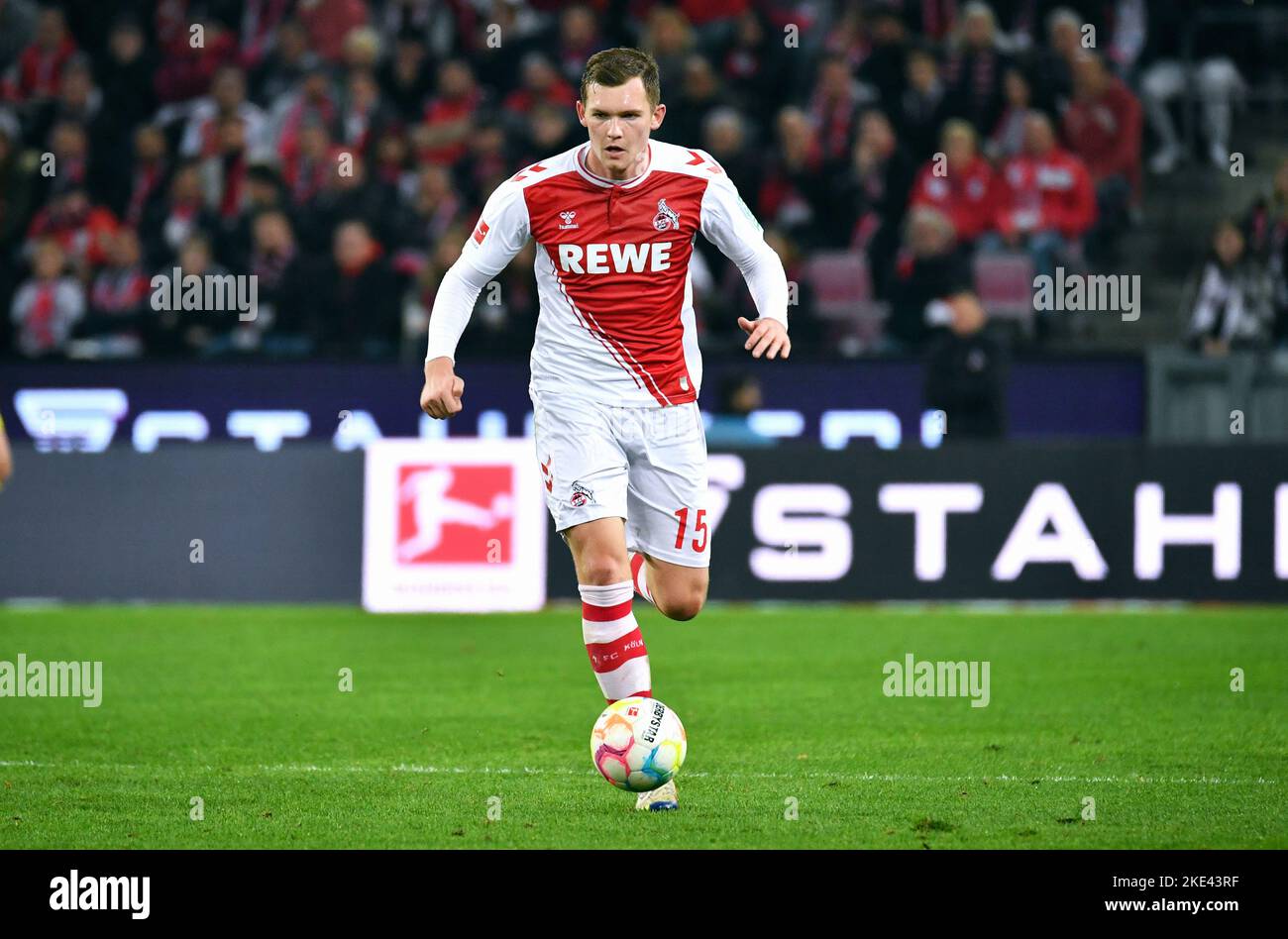 Bundesliga, Rhein Energie Stadium Cologne: 1. FC Köln contre Bayer Leverkusen; Luca Kilian Banque D'Images