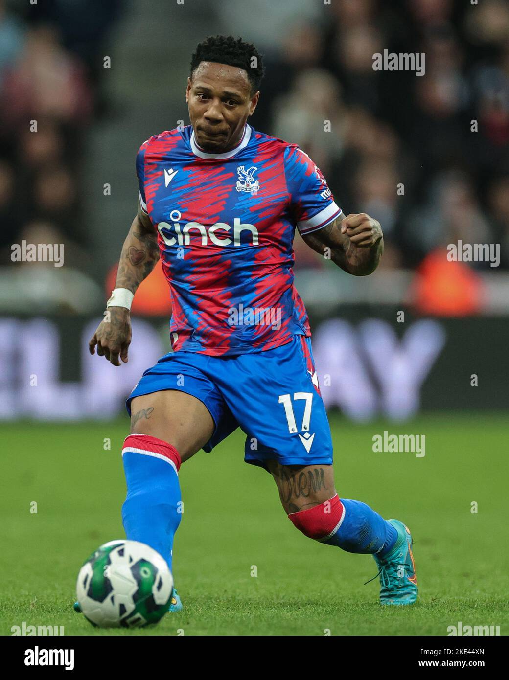 Newcastle, Royaume-Uni. 10th novembre 2022. Nathaniel Clyne #17 de Crystal Palace lors du troisième tour de la Carabao Cup Newcastle United contre Crystal Palace à St. James's Park, Newcastle, Royaume-Uni, 9th novembre 2022 (photo de Mark Cosgrove/News Images) à Newcastle, Royaume-Uni le 11/10/2022. (Photo de Mark Cosgrove/News Images/Sipa USA) crédit: SIPA USA/Alay Live News Banque D'Images