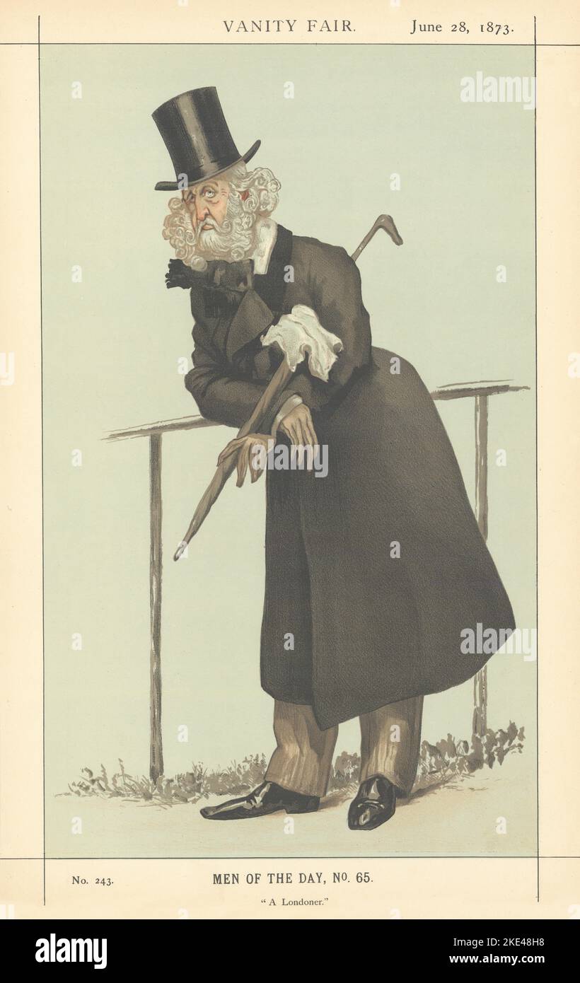 LE DESSIN ANIMÉ DE L'ESPION VANITY FAIR Washington Hibbert 'A Londoner'. Musique. Coidé 1873 Banque D'Images