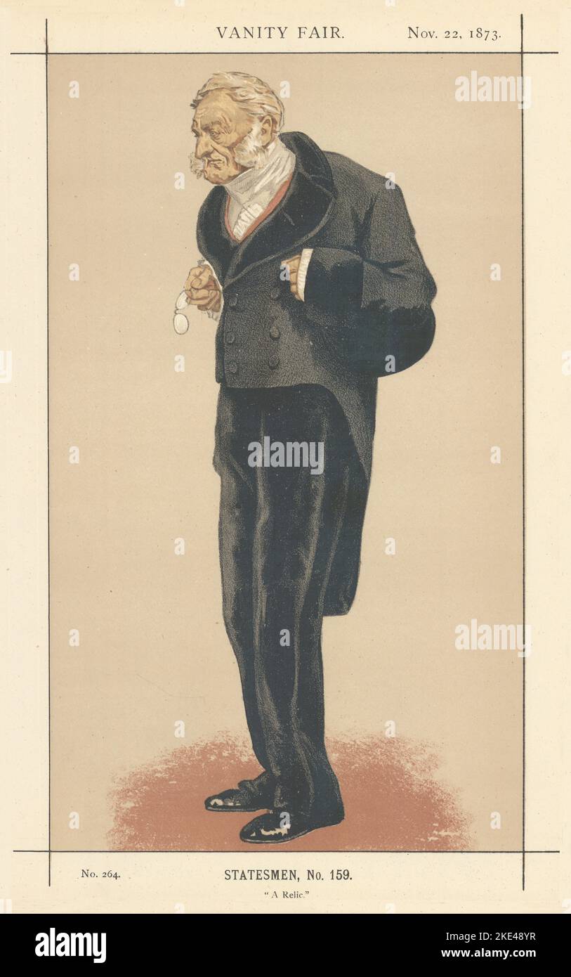 BANDE DESSINÉE WILLIAM Lennox Bathurst, 5th Earl 'A Relic'. Coidé 1873 Banque D'Images
