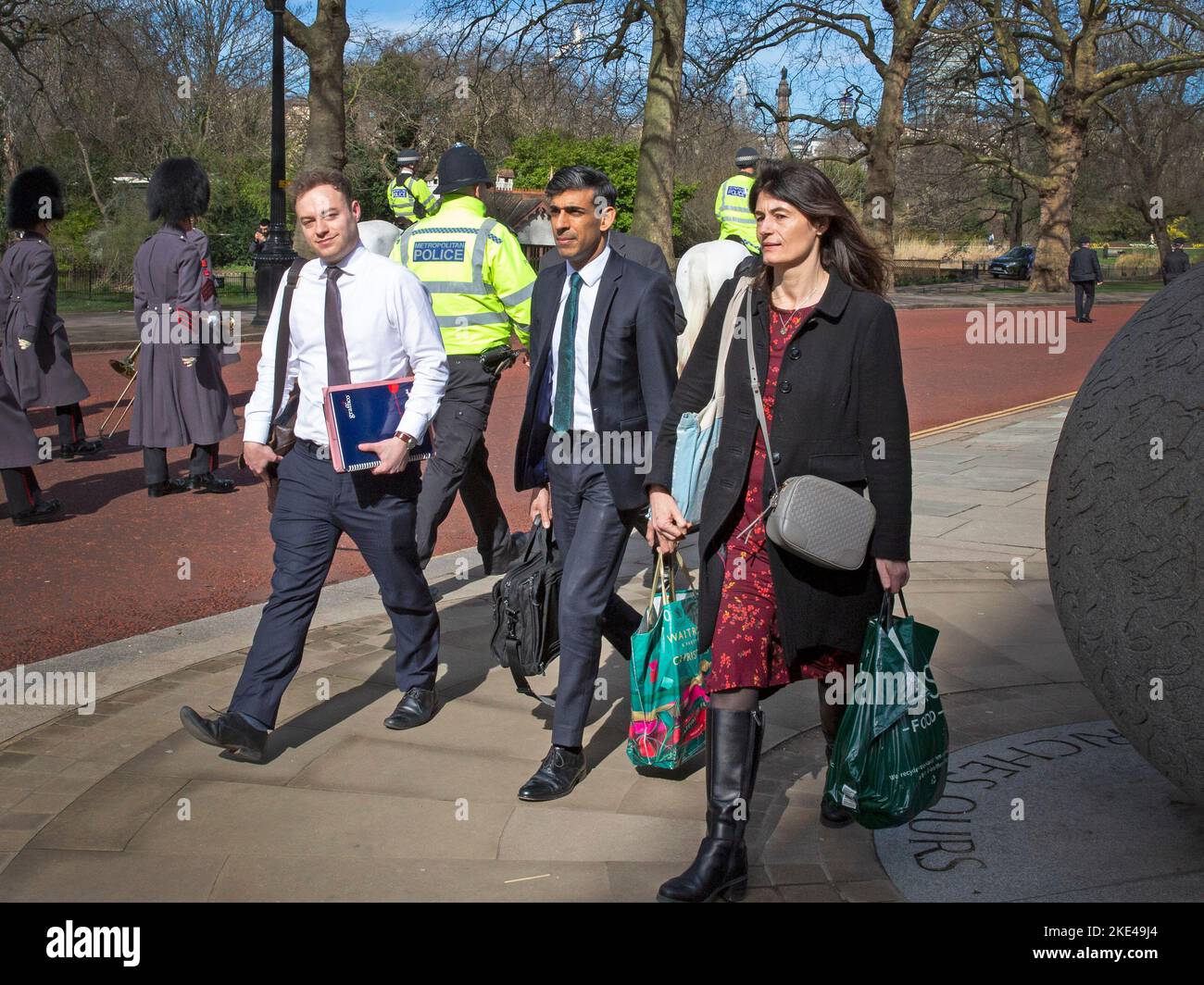 Lisa Lovering Conseillère spéciale et chef des opérations auprès du Premier ministre le député de Rishi Sunak, le très honorable, accompagne le chancelier de l’époque, Rishi Sunak Banque D'Images