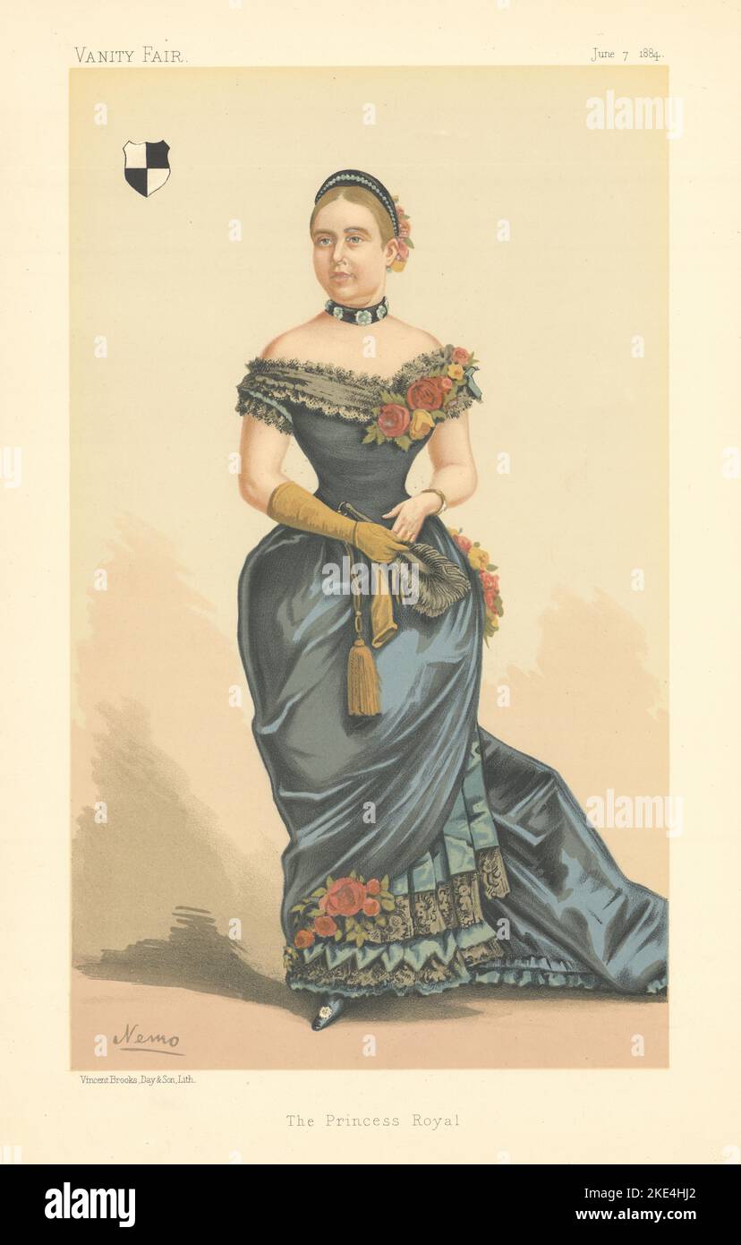 VANITY FAIR SPY CARICATURE Victoria Adelaide Maria Louisa 'The Princess Royal' 1884 Banque D'Images