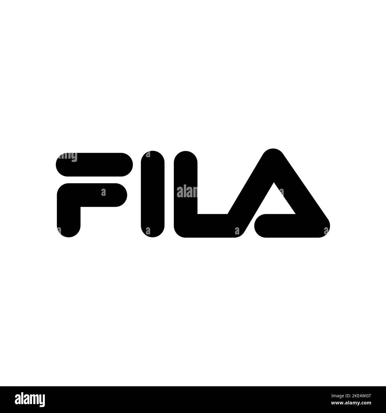 Vinnitsa, Ukraine - 25 octobre 2022 : icône du logo de la marque Fila sport. Illustration éditoriale vectorielle Illustration de Vecteur