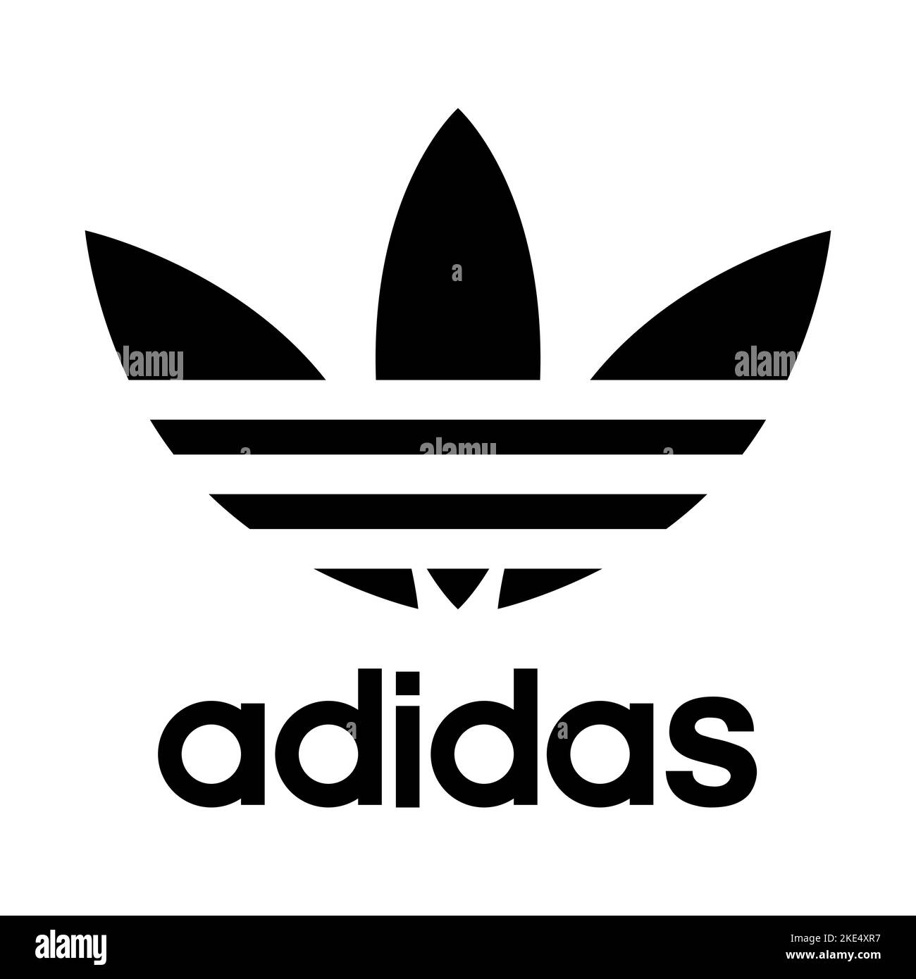 Logo adidas Banque d'images noir et blanc - Alamy