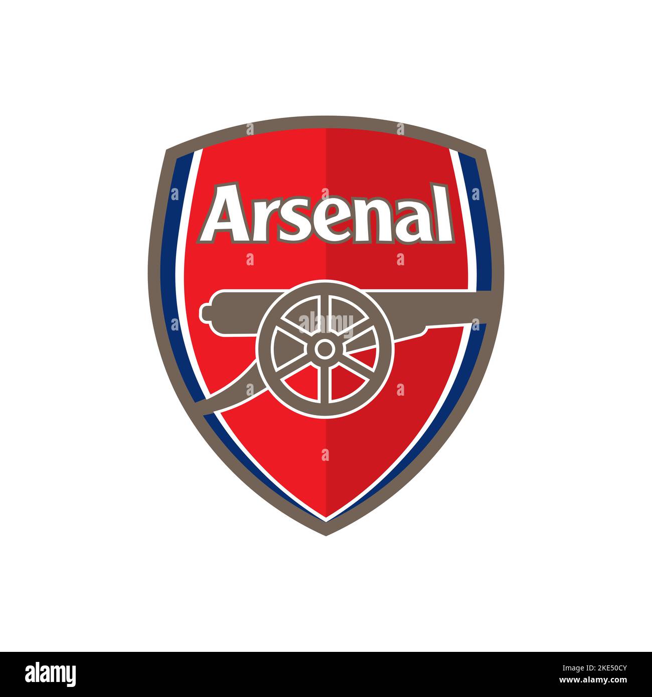Vinnitsa, Ukraine - 03 novembre 2022: Football football Arsenal icônes de club. Illustration éditoriale vectorielle Illustration de Vecteur