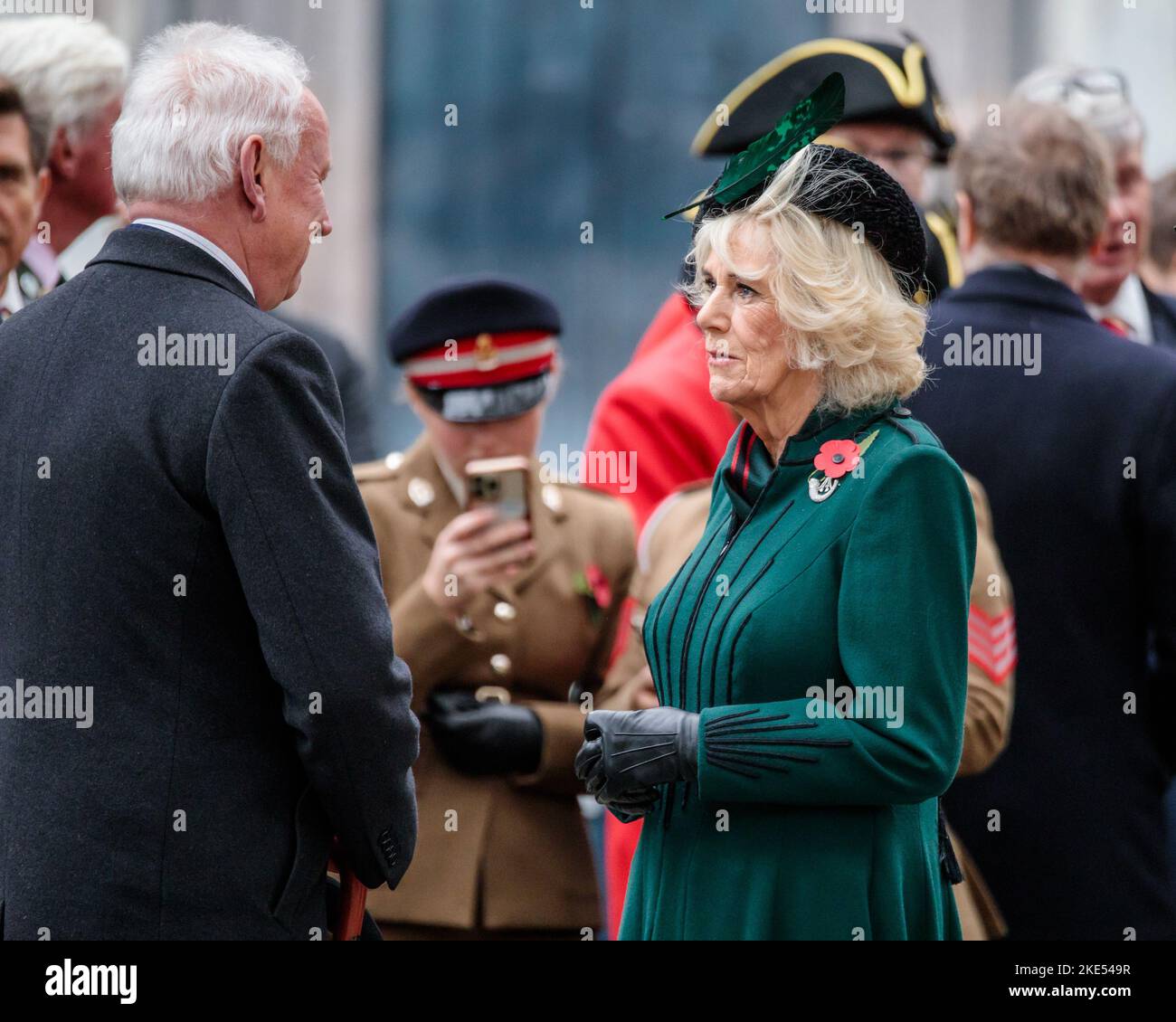 Westminster Abbey, Londres, Royaume-Uni. 10th novembre 2022. Sa Majesté la Reine Consort, patron de la fabrique de coquelicots, assiste à l'année 94th du champ du souvenir à l'abbaye de Westminster. Photo par Amanda Rose/Alamy Live News Banque D'Images