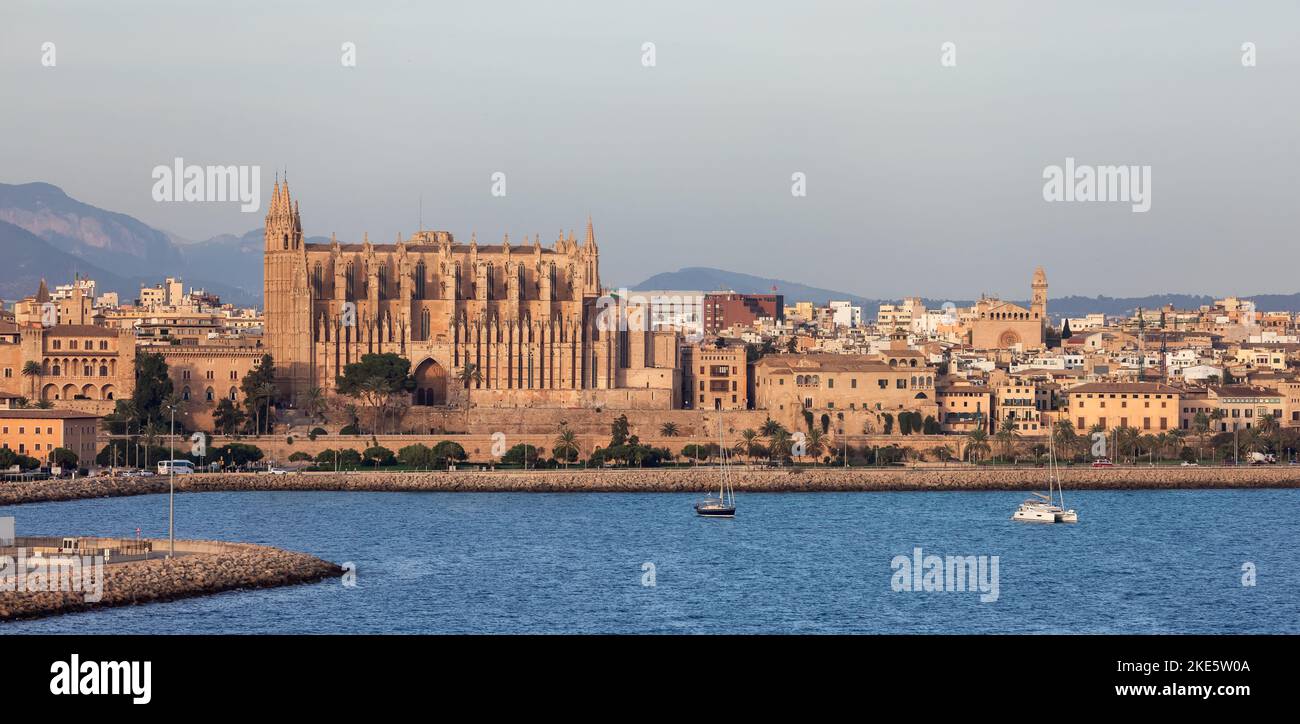 Cathédrale-Basilique de Santa Maria de Mallorca à Palma, Espagne Banque D'Images