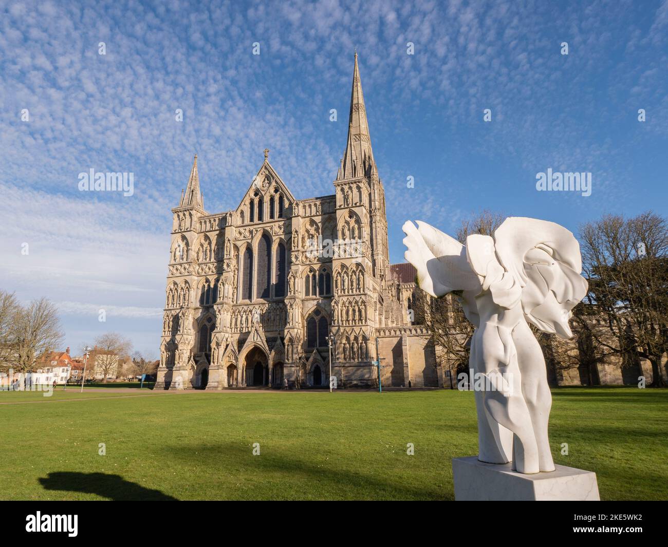 Angels Harmony par Helaine Blumenfeld, Cathédrale de Salisbury, Salisbury, Wiltshire Banque D'Images