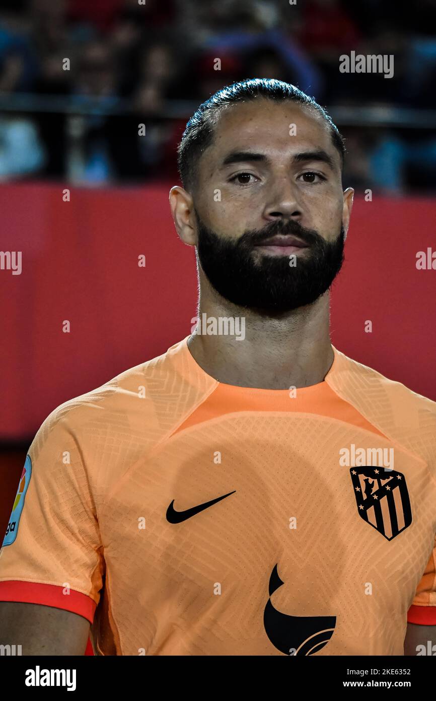 MALLORCA, ESPAGNE - NOVEMBRE 9 : Felipe de l'Atlético de Madrid en train de faire le match entre le RCD Mallorca et l'Atlético de Madrid de la Liga Santander sur 9 novembre 2022 à visiter le stade de Majorque son Moix à Majorque, Espagne. (Photo de Samuel Carreño/ PX Images) Banque D'Images