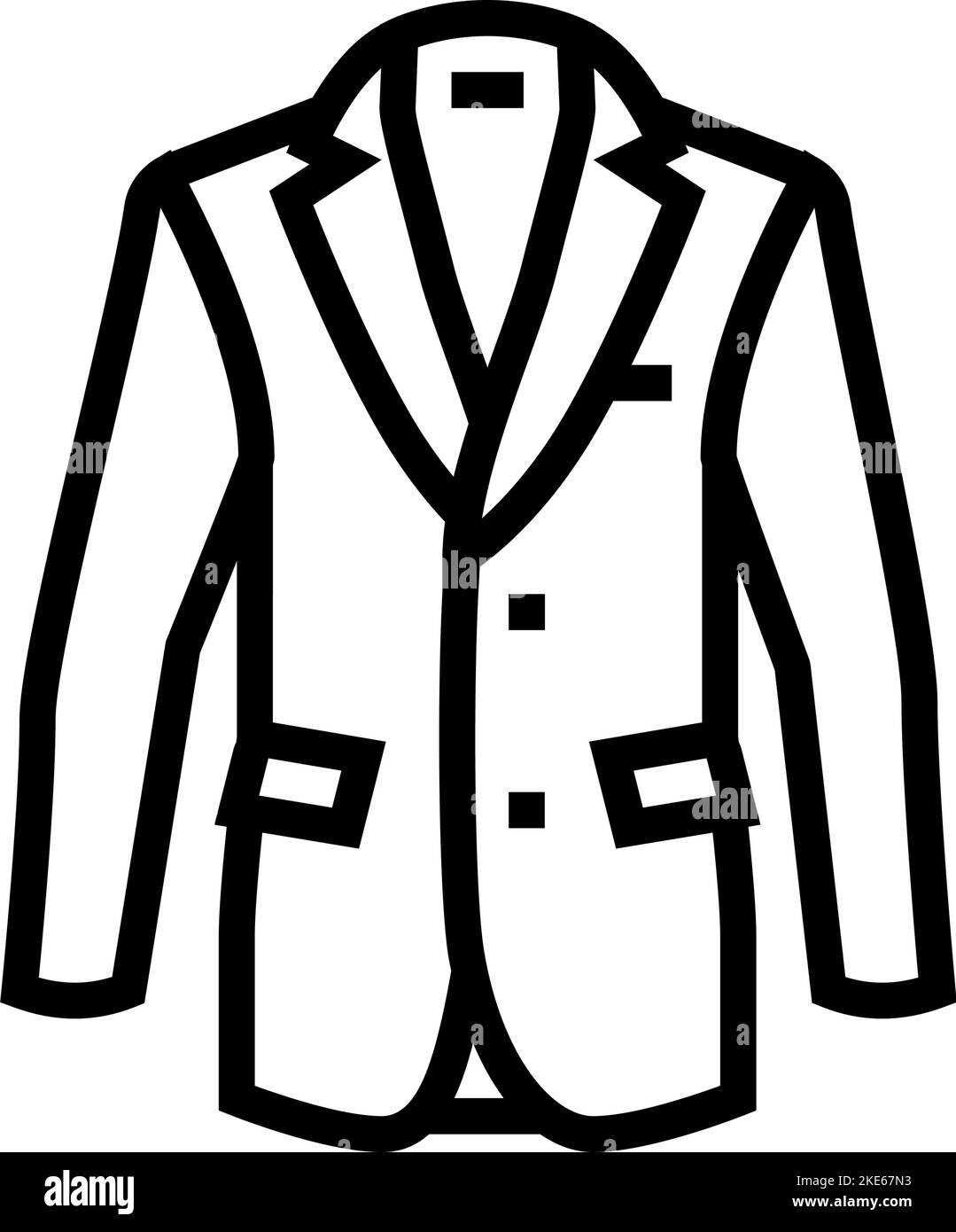 vêtement d'extérieur pour homme ligne icône illustration vectorielle Illustration de Vecteur