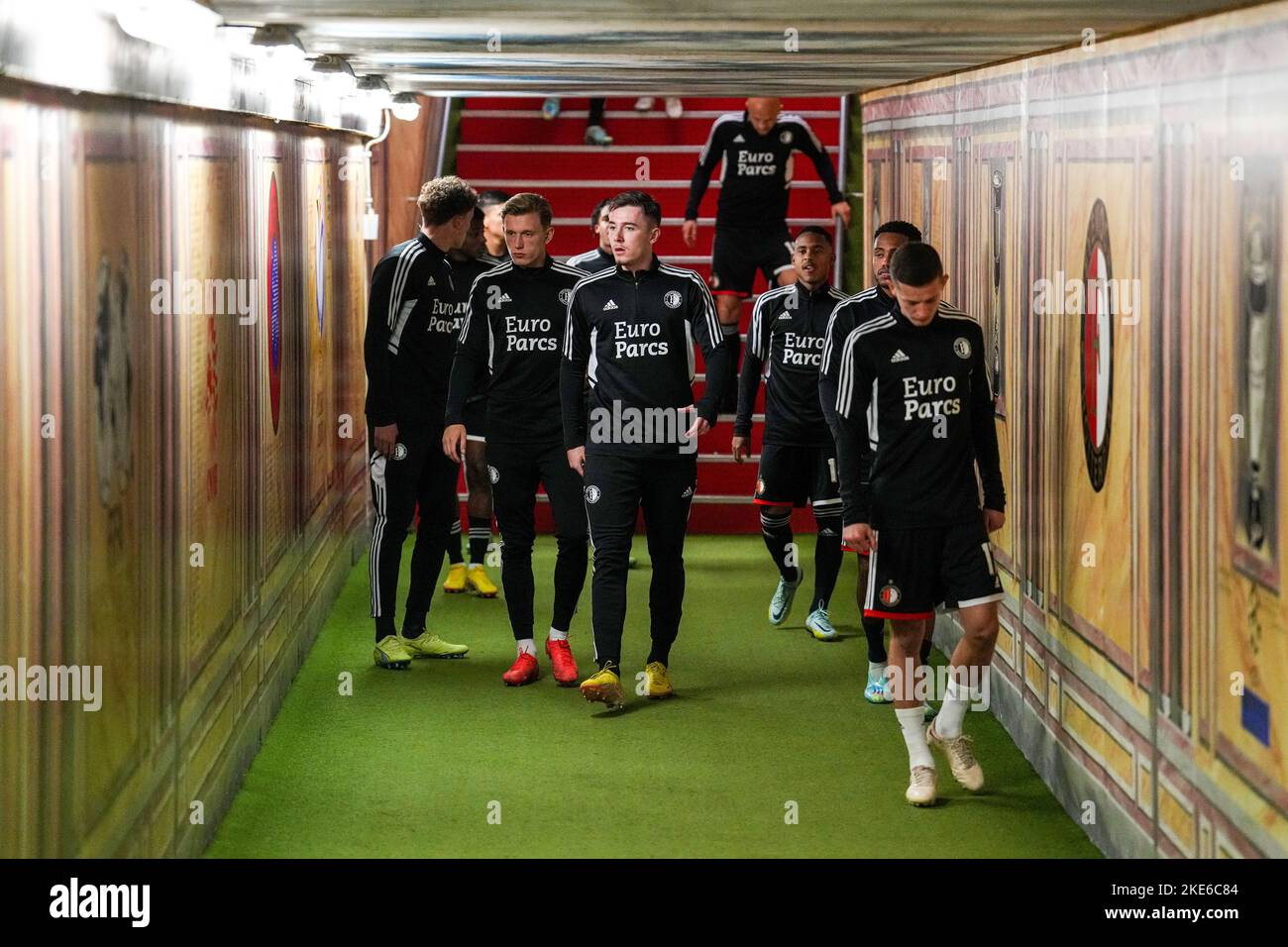Rotterdam joueurs de Feyenoord pendant le match entre Feyenoord et SC