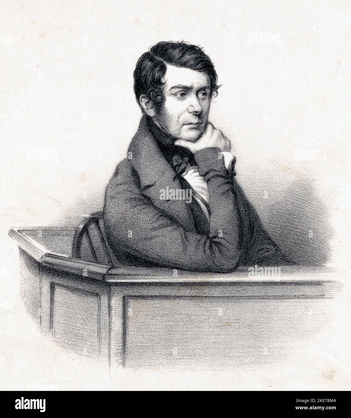 John Frost, (le chartiste) reconnu coupable de haute trahison à Monmouth et condamné à mort, 1840 Banque D'Images