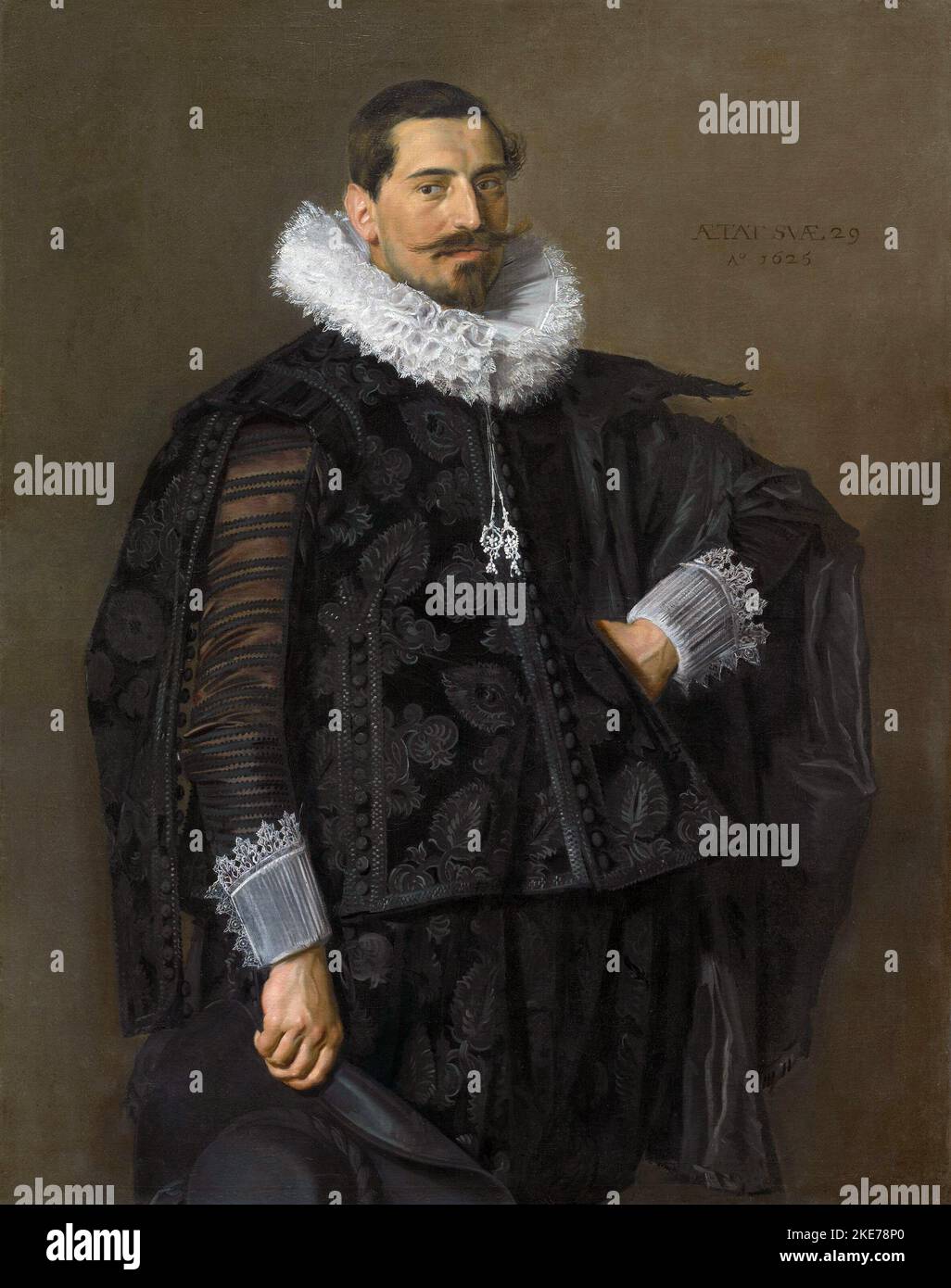 Portrait de Jacob Pietersz Olycan (1596–1638), 1625, peinture de Frans Hals Banque D'Images