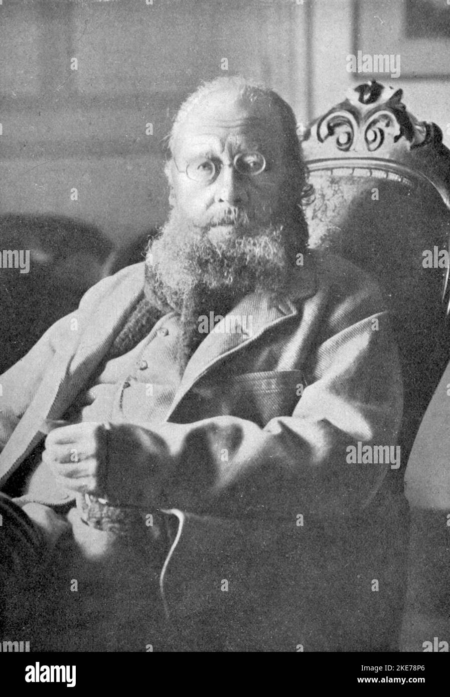 Edward Lear (1812 – 1888) artiste, auteur et poète anglais Banque D'Images