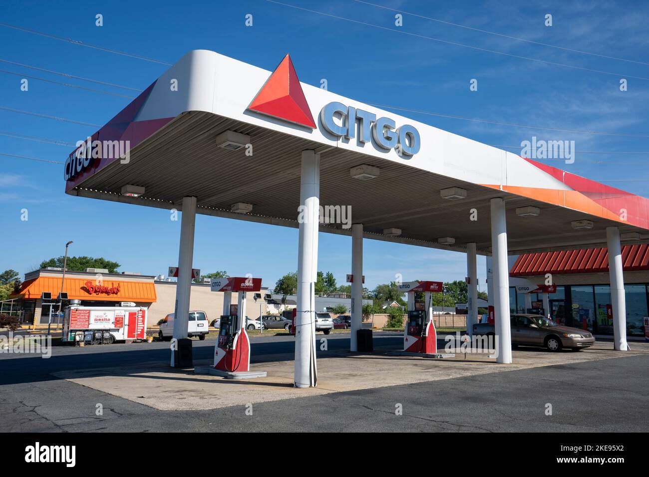 Une station-service Citgo à Charlotte, en Caroline du Nord, vu dimanche, 19 juin 2022. Banque D'Images