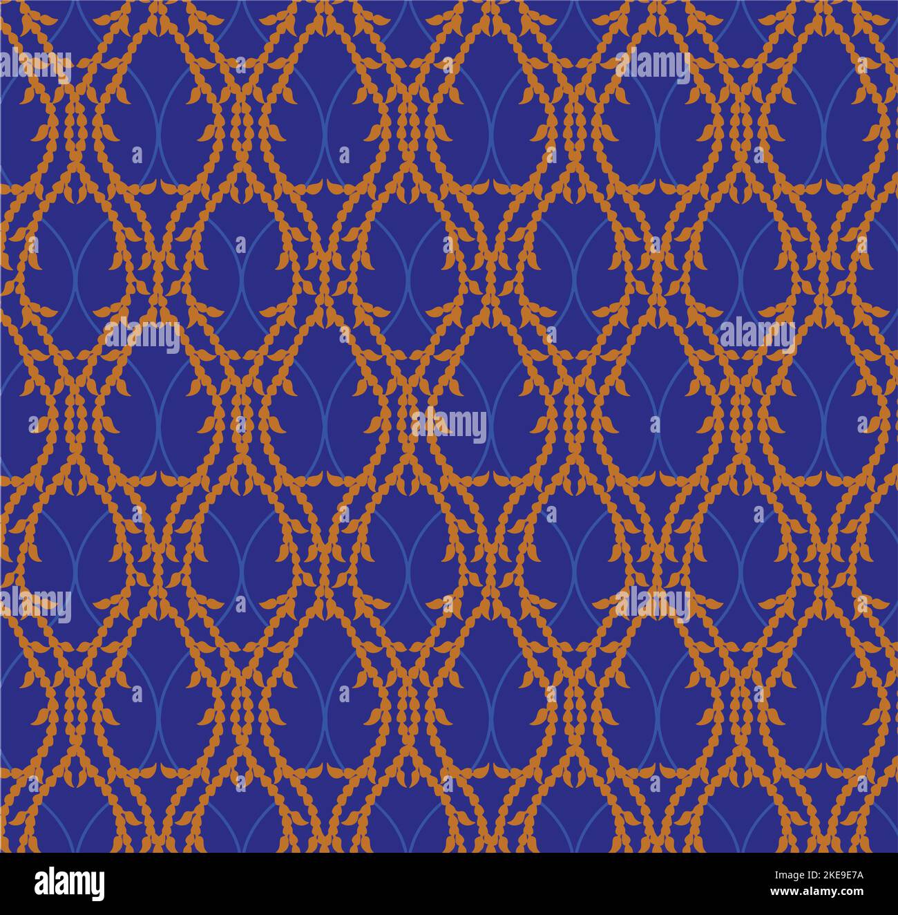 Motif fleuri. Papier peint baroque, damassé. Arrière-plan vectoriel transparent. Décoration bleue et dorée. Illustration de Vecteur