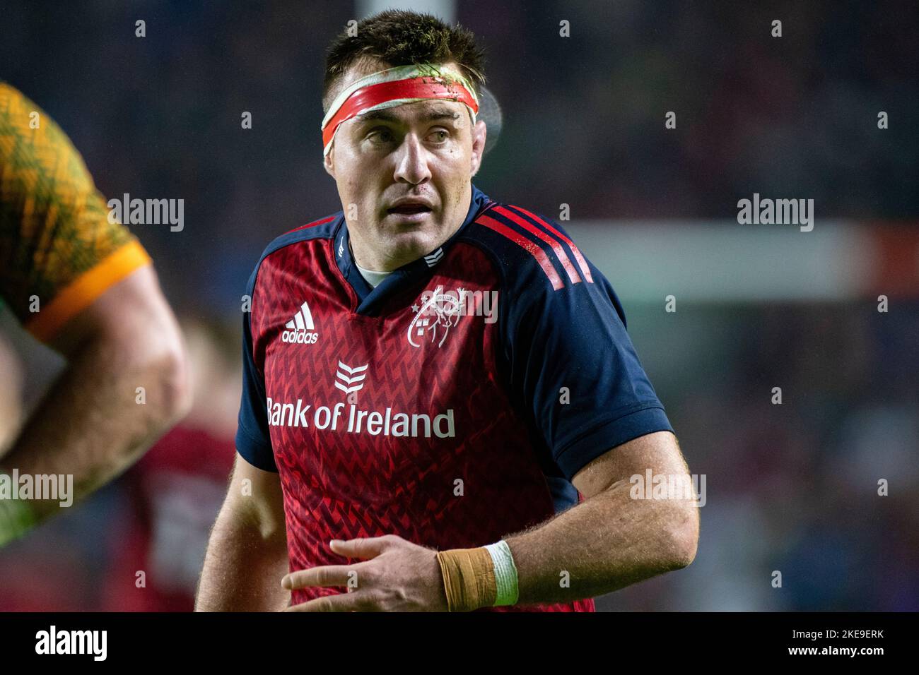 Cork, Irlande. 11th novembre 2022. Niall Spannell de Munster pendant le match d'essai entre Munster Rugby et l'Afrique du Sud XV à Pairc UI Chaoimh à Cork, Irlande sur 10 novembre 2022 (photo par Andrew SURMA/ Credit: SIPA USA/Alamy Live News Banque D'Images