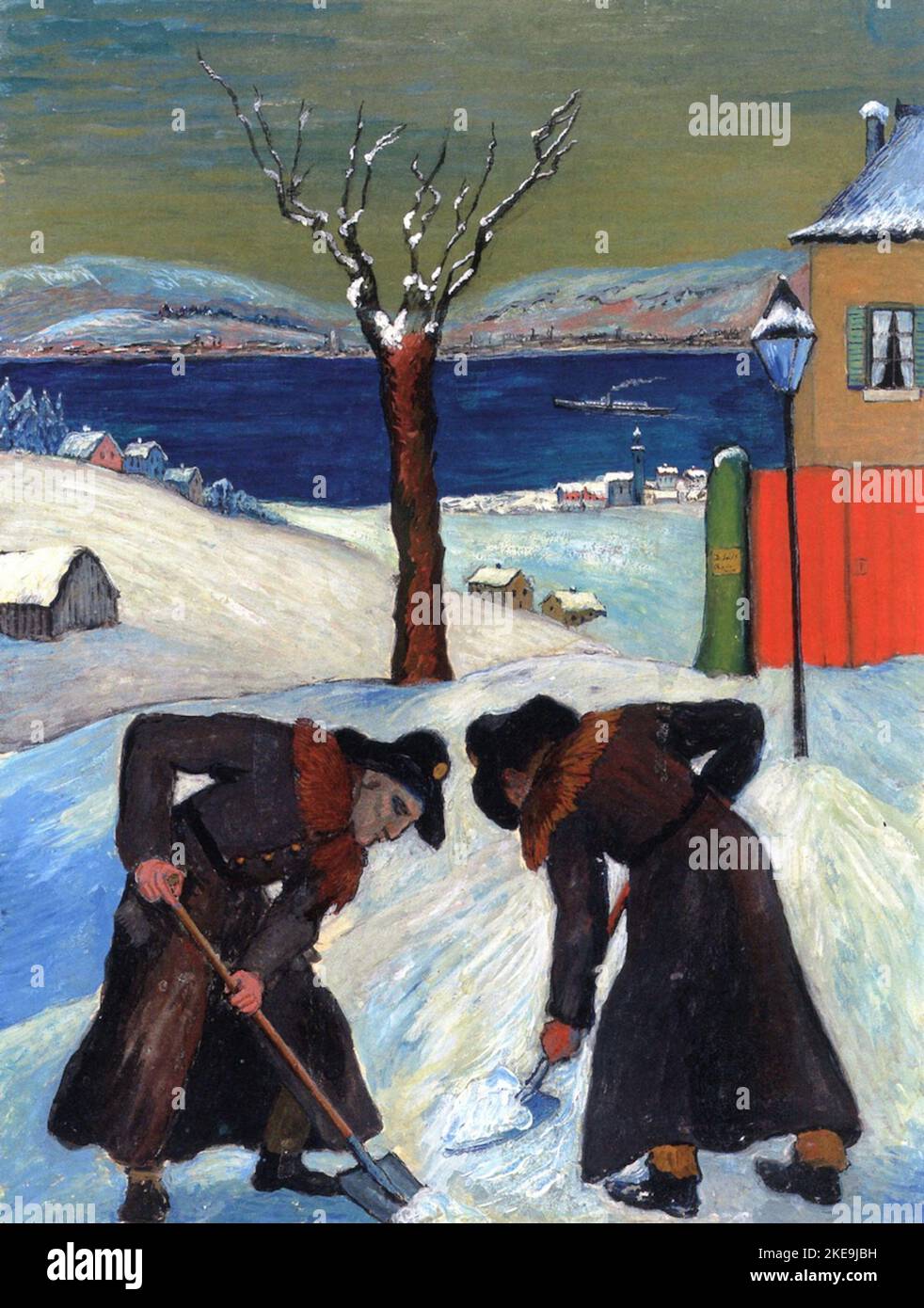 Marianne von Werefkin - neige de nuit - 1918 Banque D'Images