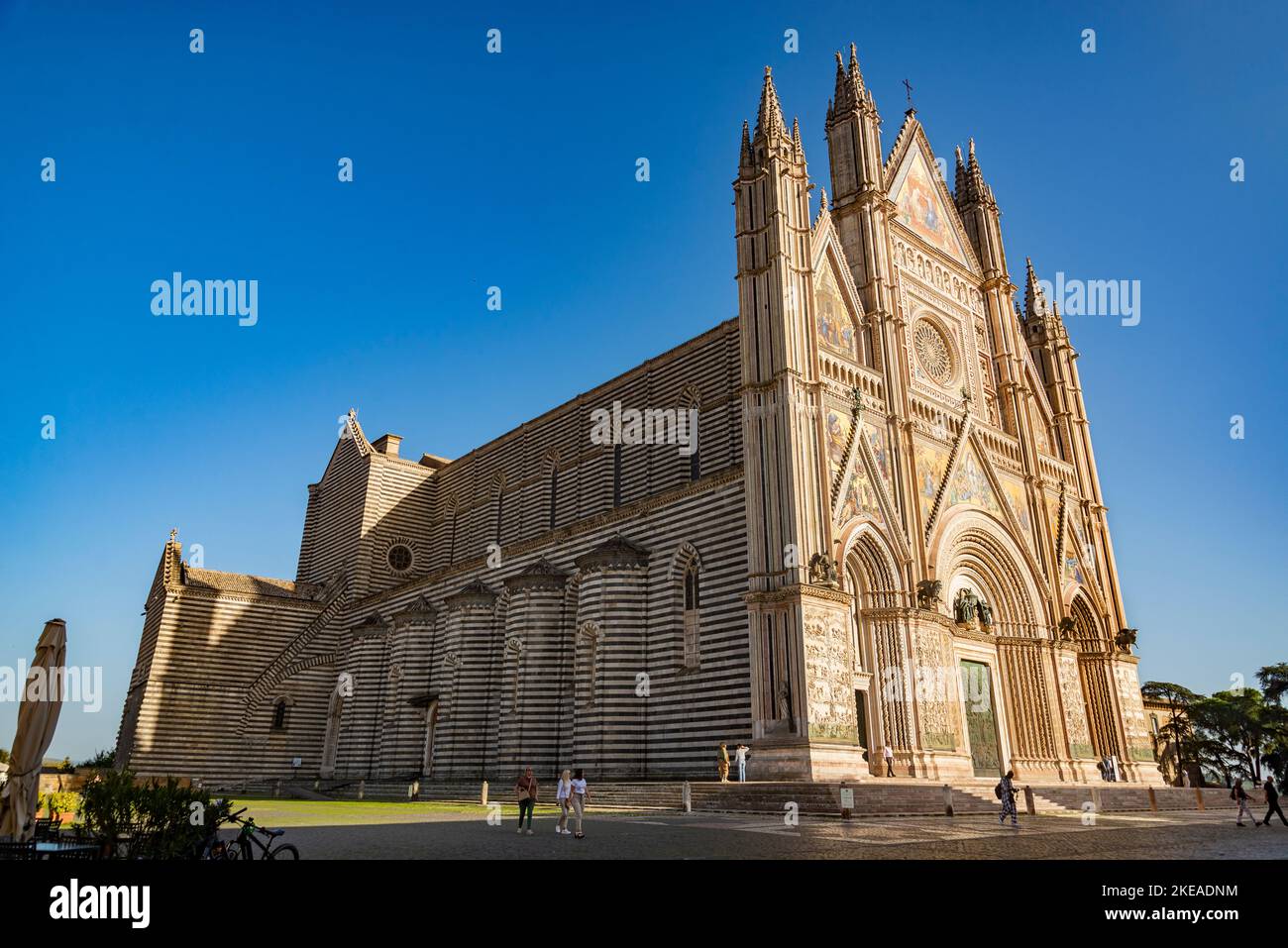 La Cathédrale d'Orvieto (Duomo di Orvieto), l'Ombrie, Italie Banque D'Images