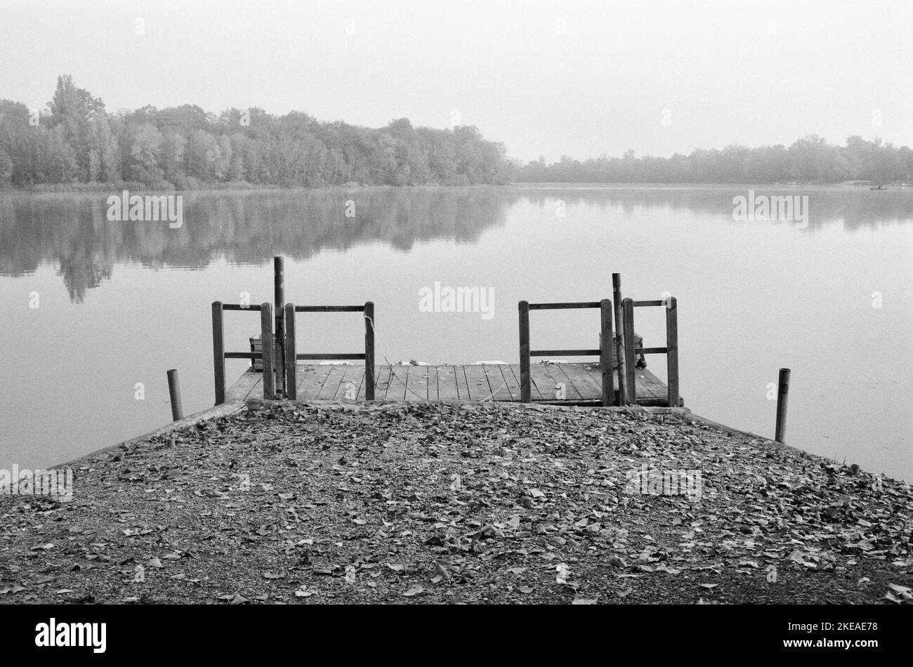 Baggersee Fuchs & gros, Karlsruhe-Eggenstein Banque D'Images