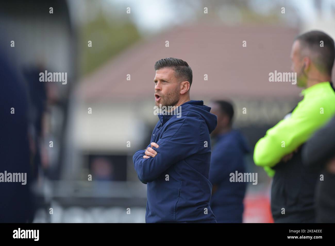 LUKE GARRARD DIRECTEUR BOREHAM WOOD, Boreham Wood v Wrexham Stadium Meadow Park Vanarama National League 22nd octobre 2022 Banque D'Images