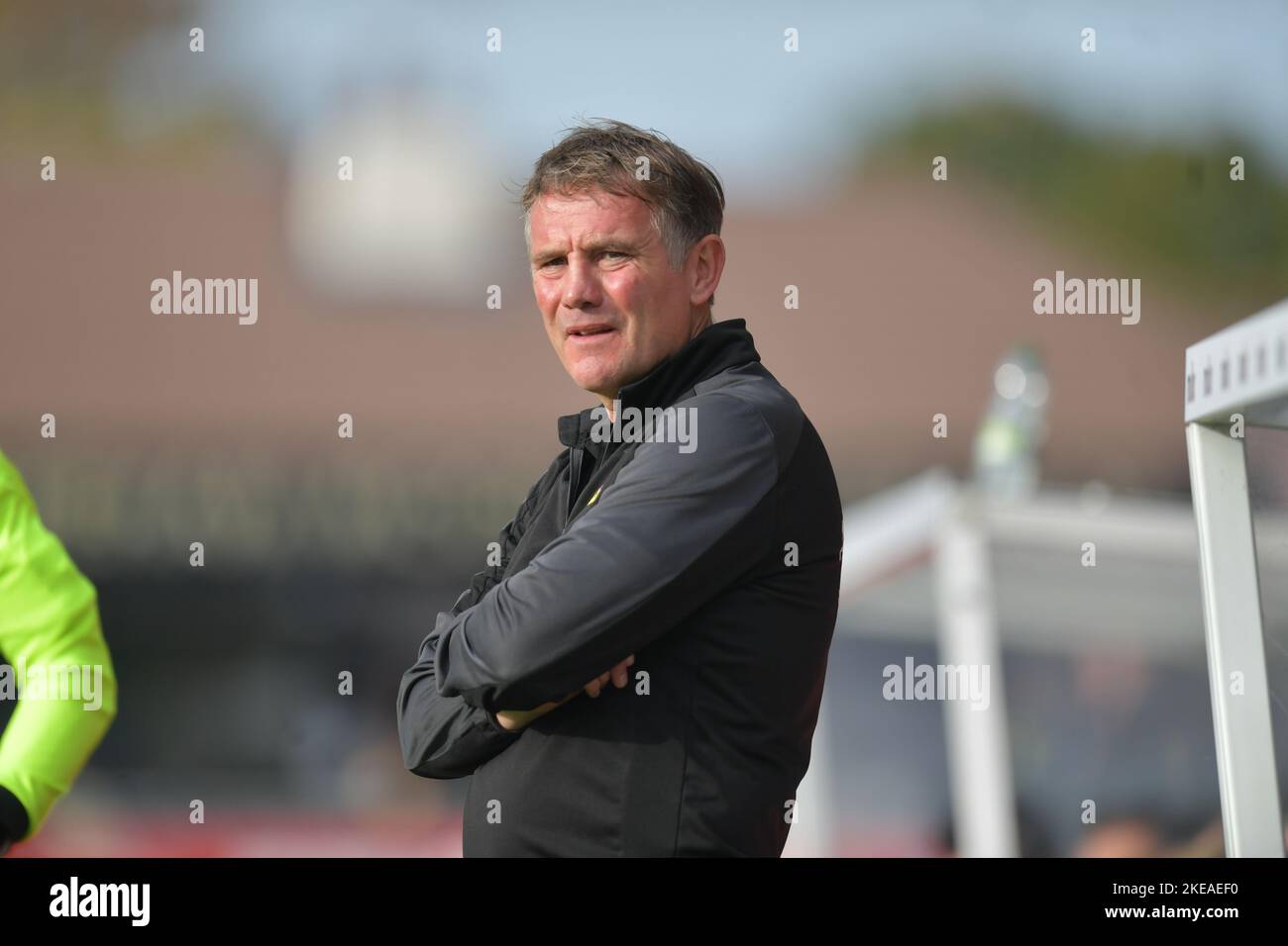 PHIL PARKINSON GESTIONNAIRE WREXHAM FC, Boreham Wood et Wrexham Stadium Meadow Park Vanarama National League 22nd octobre 2022 Banque D'Images