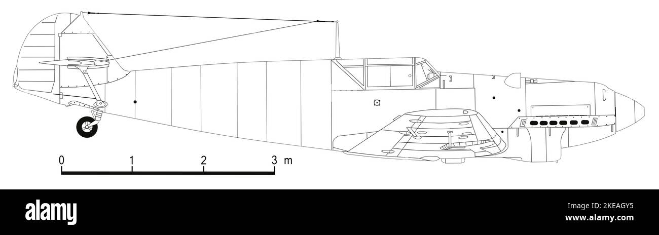 Messerschmitt BF 109B Banque D'Images