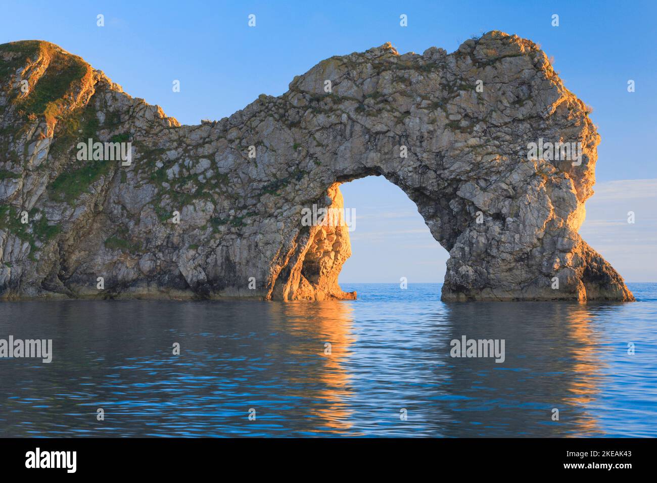 Durdle Door at the Man of War Bay, Royaume-Uni, Angleterre, Dorset Banque D'Images