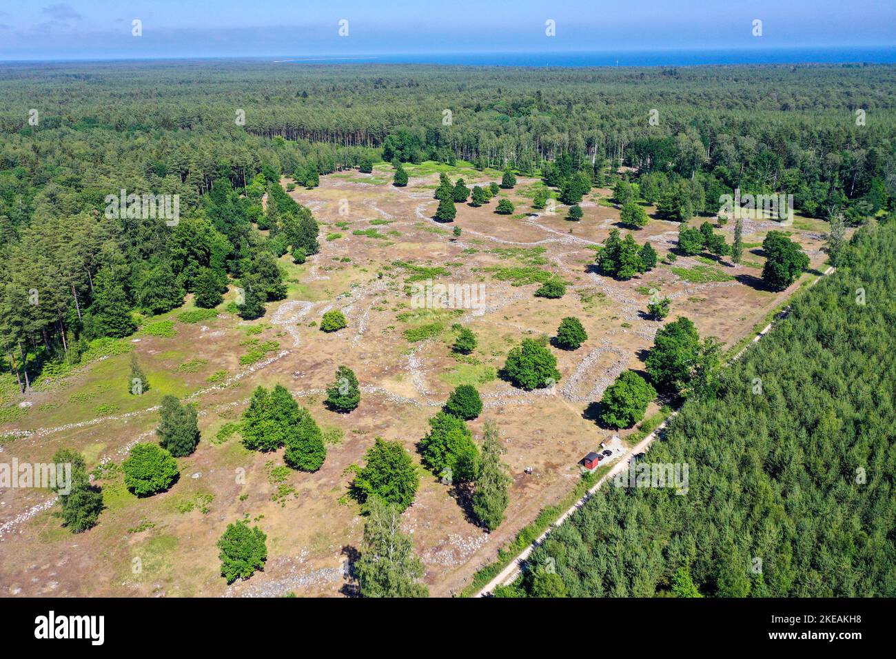 L'âge de glace Rosendal, site historique, Suède, Oeland, Boeda Banque D'Images