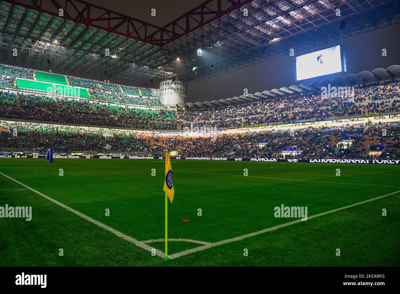Milan, Italie. 09th, novembre 2022. Le Giuseppe Meazza est prêt pour la série Un match entre Inter et Bologne à Milan. (Crédit photo: Gonzales photo - Tommaso Fimiano). Banque D'Images