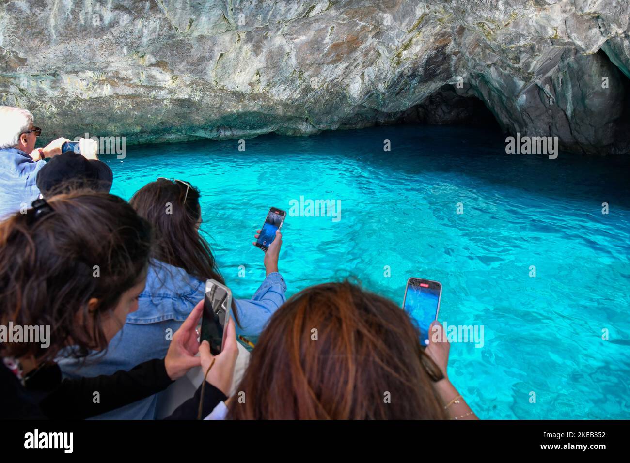 Green Grotto, Capri, Italie Banque D'Images