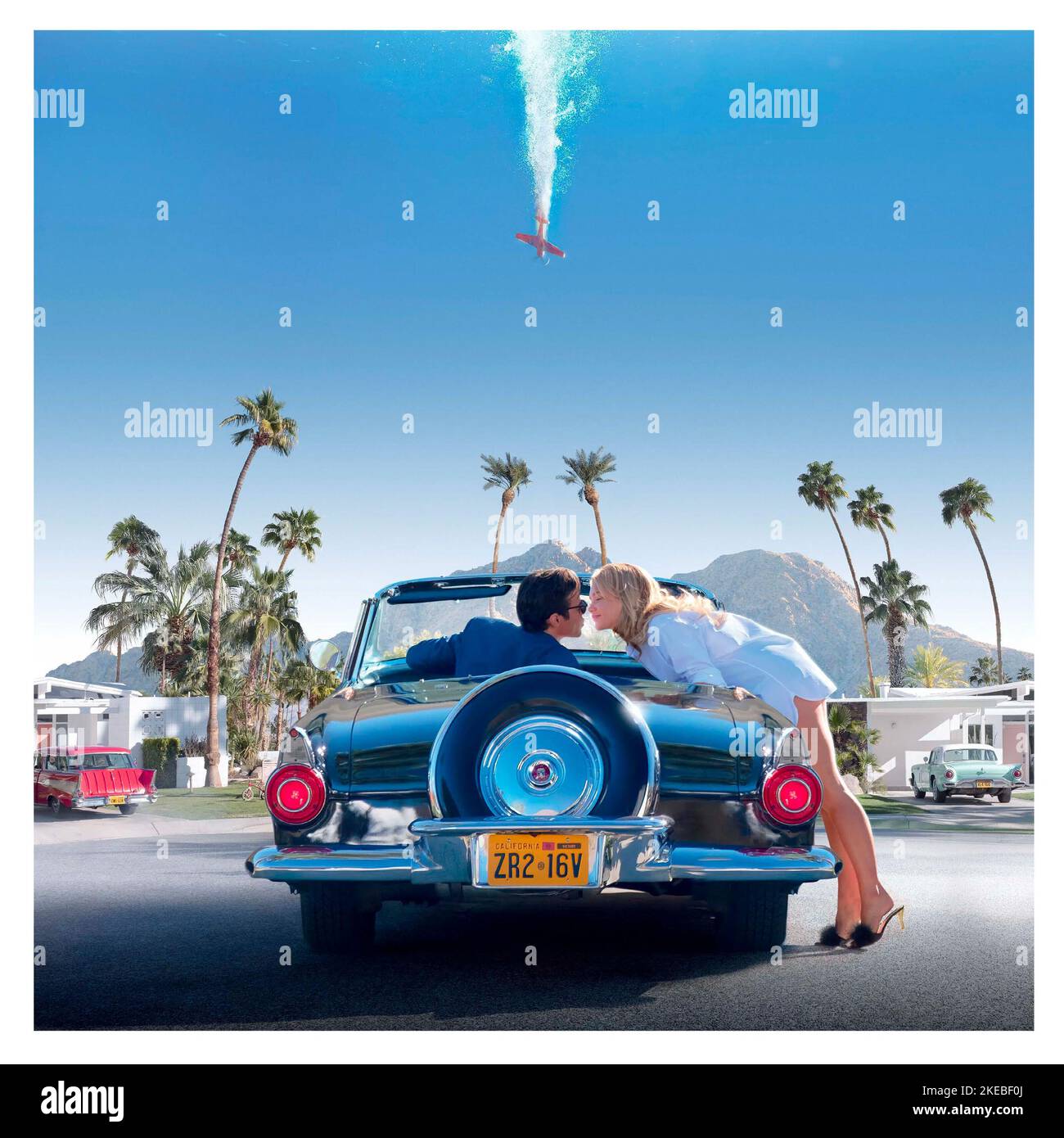 HARRY STYLES et FLORENCE PUGH dans NE VOUS INQUIÉTEZ PAS DARLING (2022), réalisé par OLIVIA WILDE. Crédit : DIVERTISSEMENT / Album VERTIGO Banque D'Images