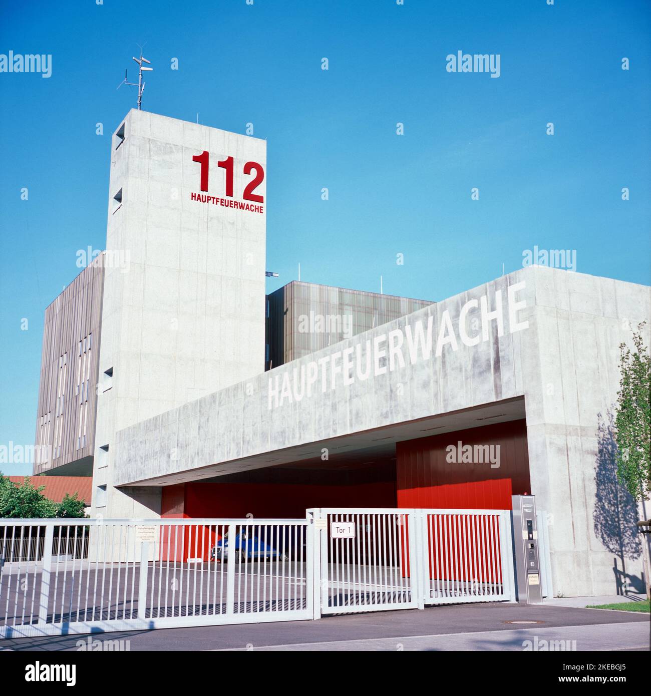 Hauptfeuerwache Karlsruhe, Neubau Banque D'Images