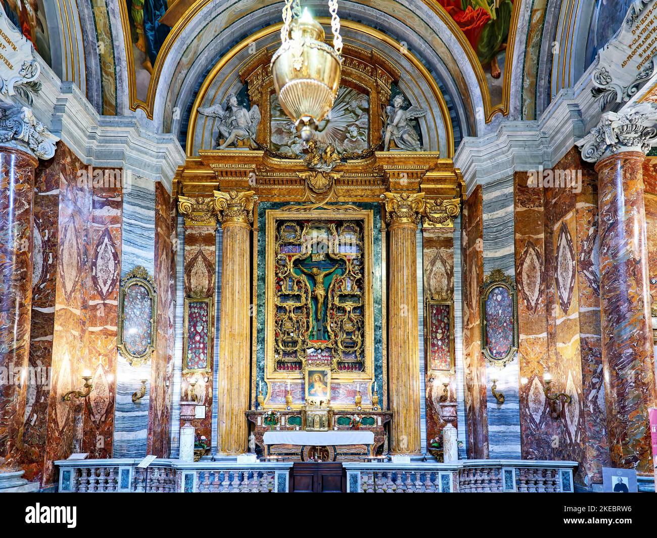 Rome Lazio Italie. L'église Saint Ignace de Loyola au Campus Martius. Banque D'Images