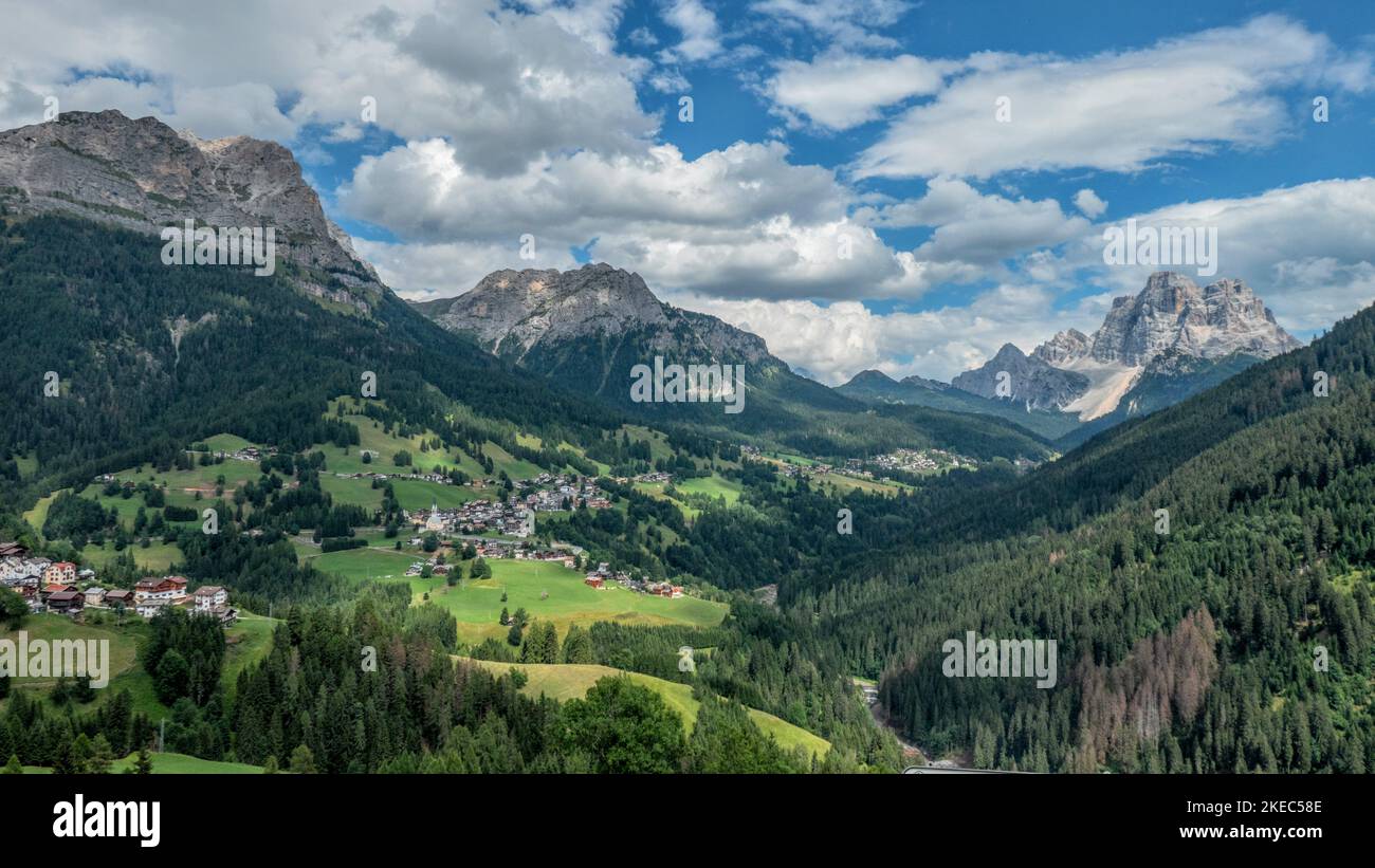 Val Fiorentina, Dolomites, Italie Banque D'Images