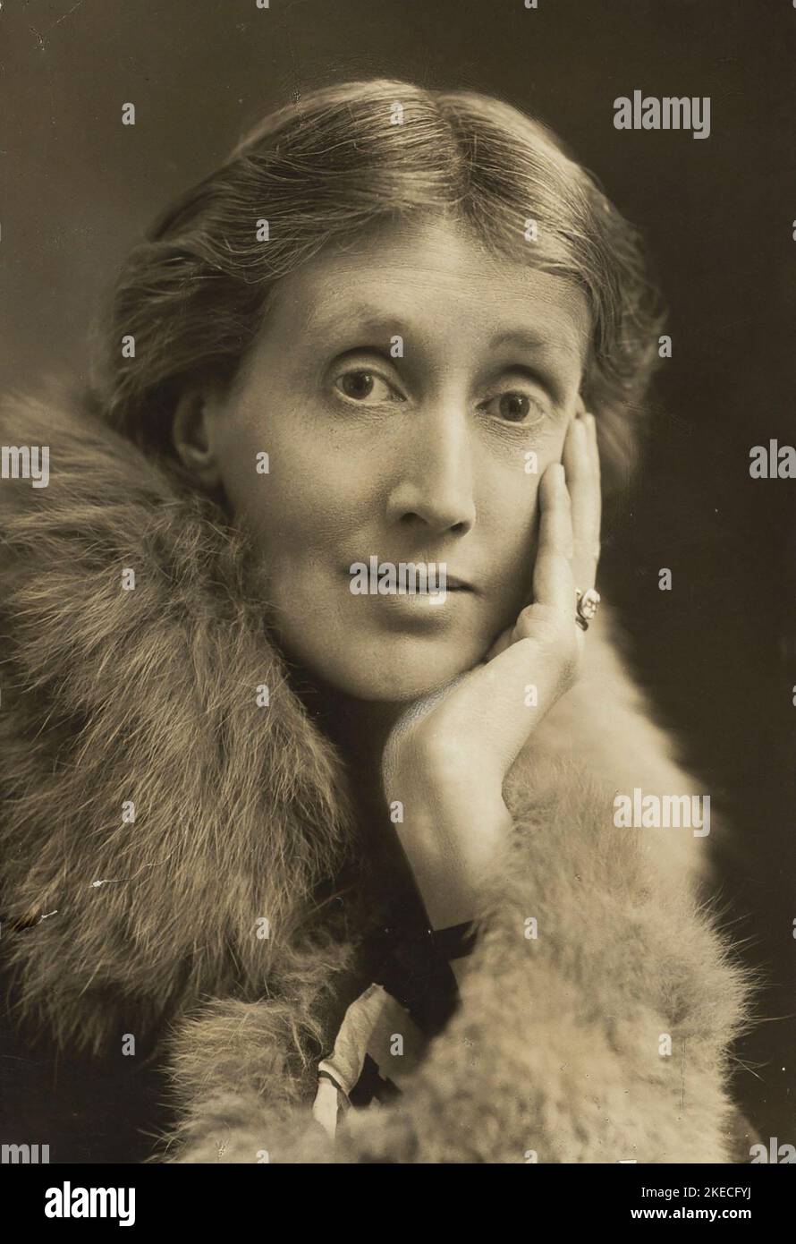 VIRGINIA WOOLF (1882-1941) romancier anglais en 1927. Banque D'Images