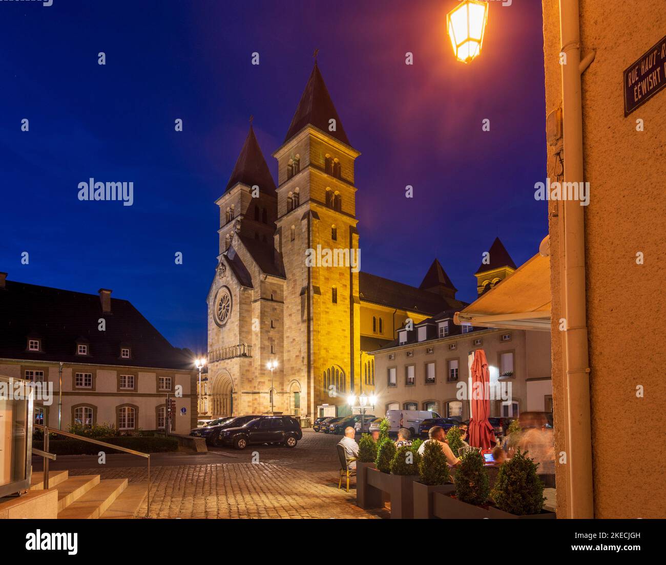 Echternach, Abbaye d'Echternach au Luxembourg Banque D'Images