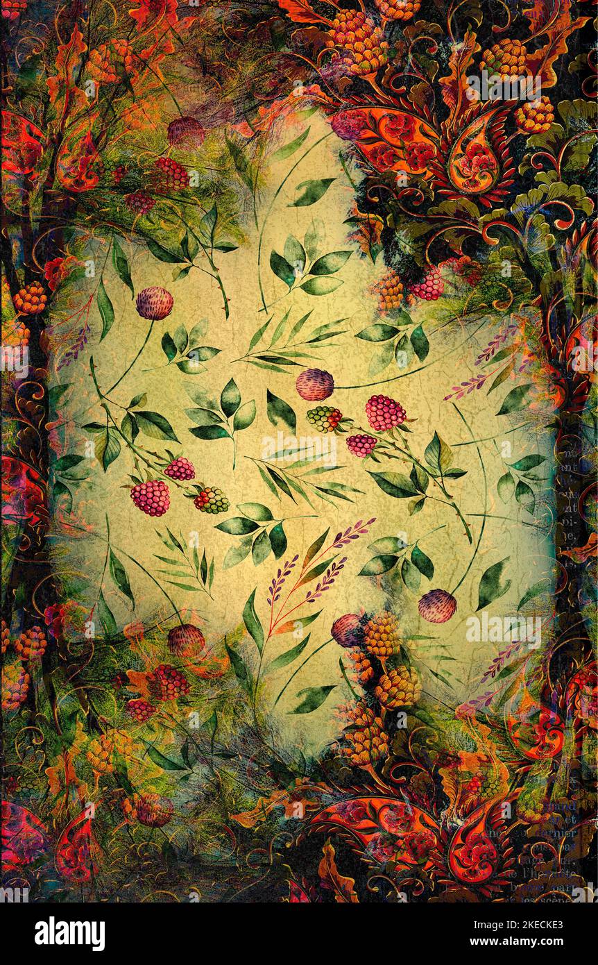 ART CONCEPT: Carte de vœux conception Banque D'Images