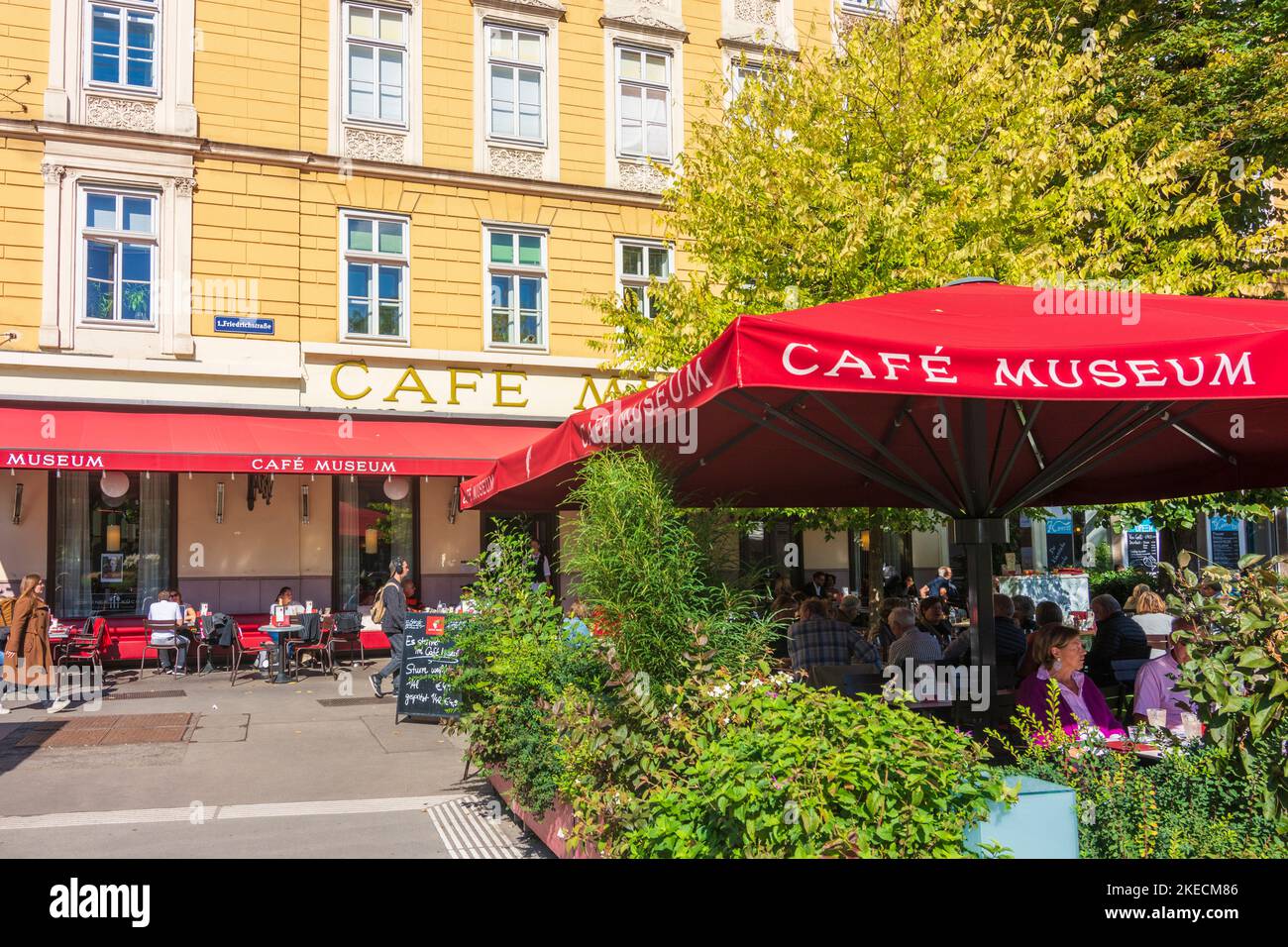 Vienne, café Musée en 01. Vieille ville, Vienne, Autriche Banque D'Images