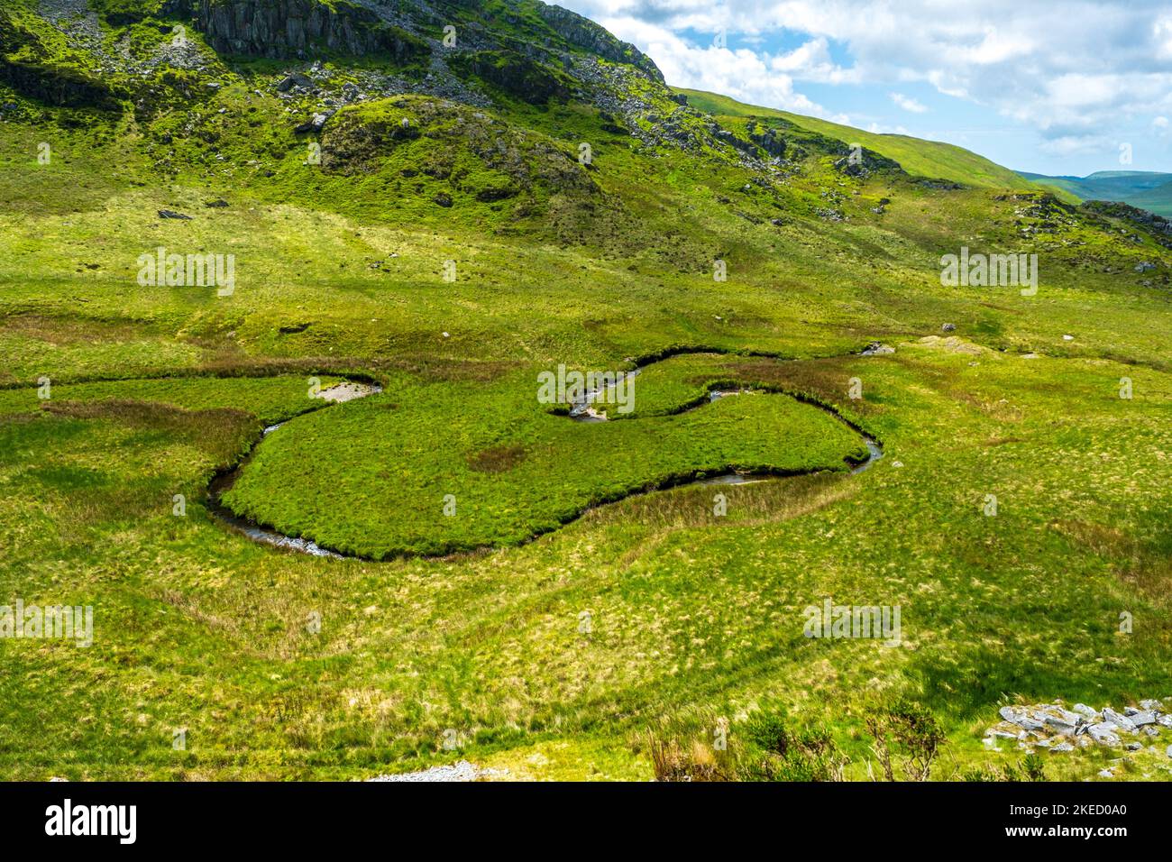 Les montagnes Cambriennes du pays de Galles est une région sauvage et reculée Banque D'Images