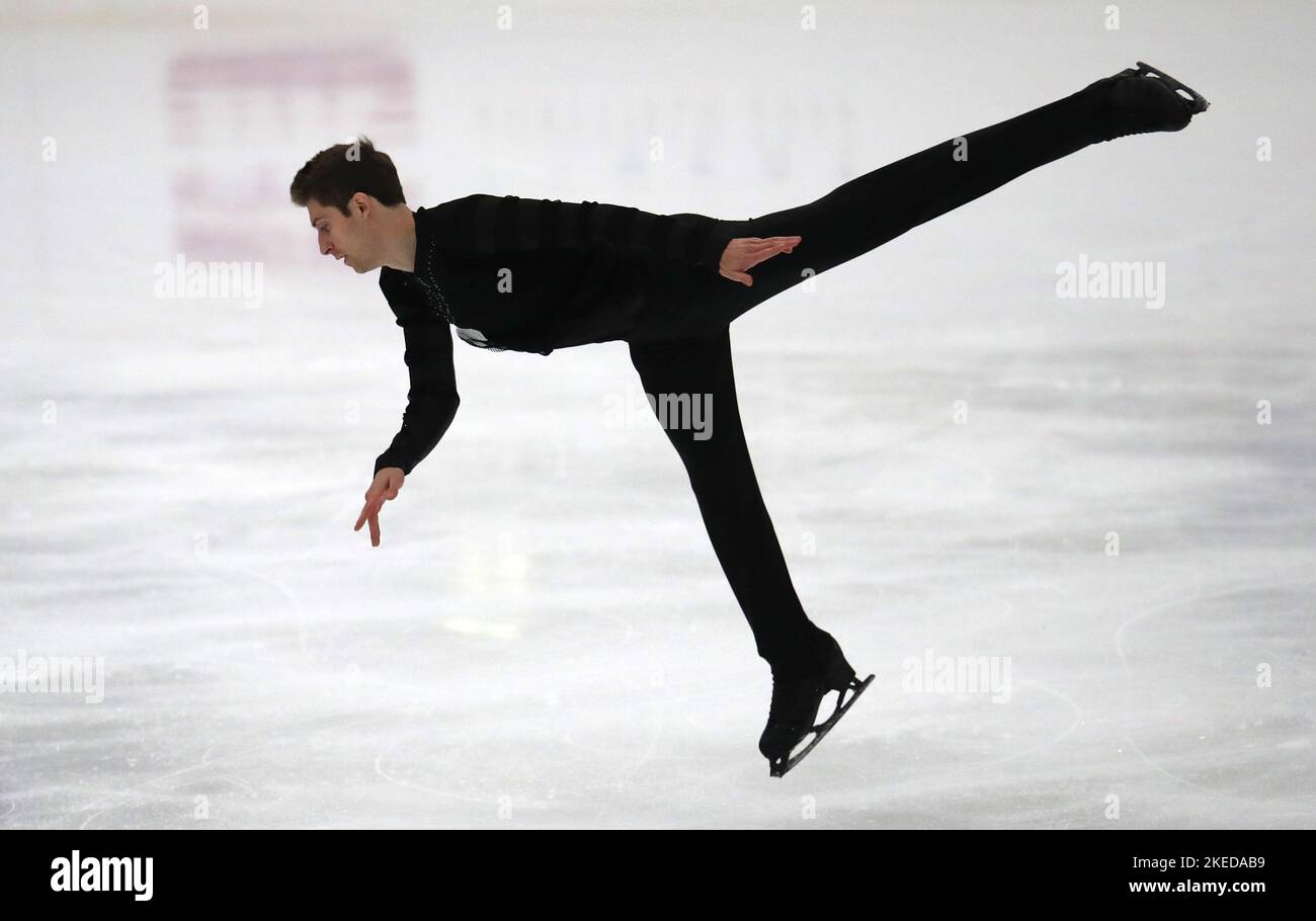 Morisi Kvitelashvili de Géorgie pendant le programme court pour hommes pendant le Grand Prix de patinage artistique 2022 de l'UIP à Ice Sheffield. Date de la photo: Vendredi 11 novembre 2022. Banque D'Images