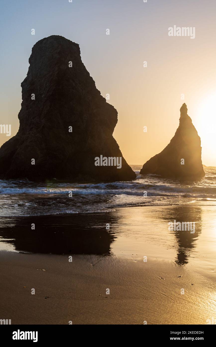 Magnifique côte de l'Oregon à Bandon, Oregon Banque D'Images