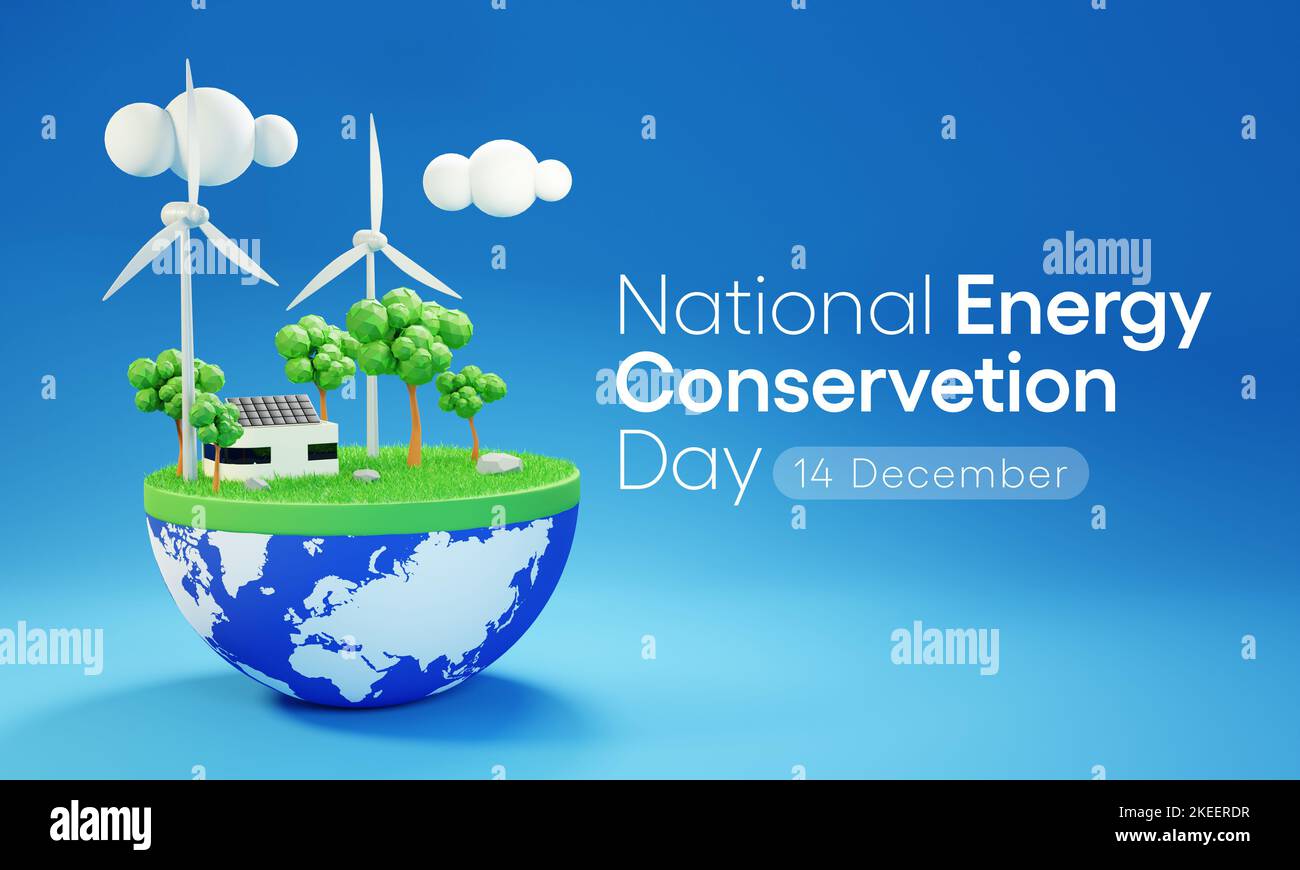 La journée nationale de conservation de l'énergie est observée chaque année le 14 décembre Banque D'Images