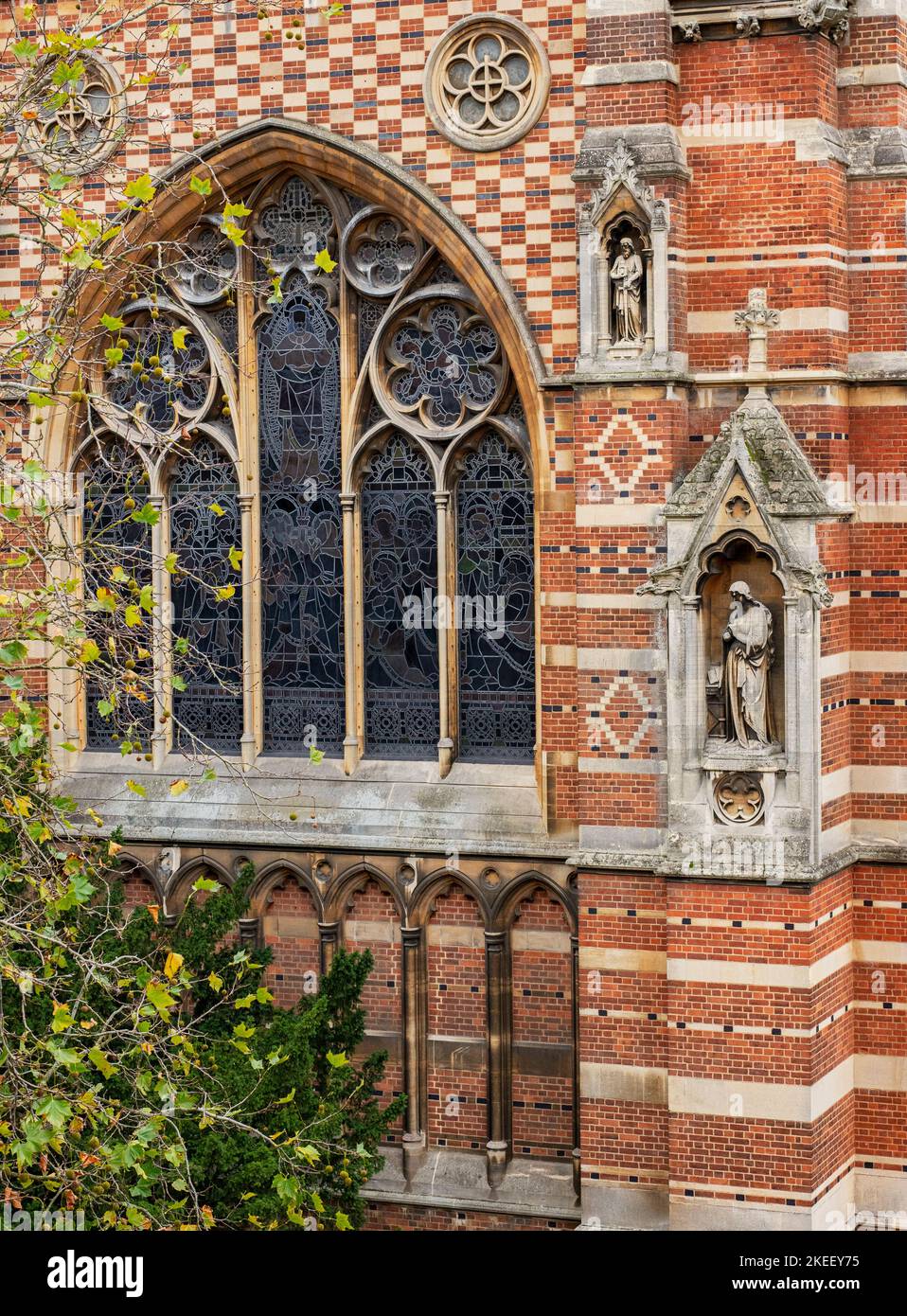 Vue panoramique depuis le bâtiment Beecroft, le centre de physique de l'université d'Oxford, de Keble College Banque D'Images