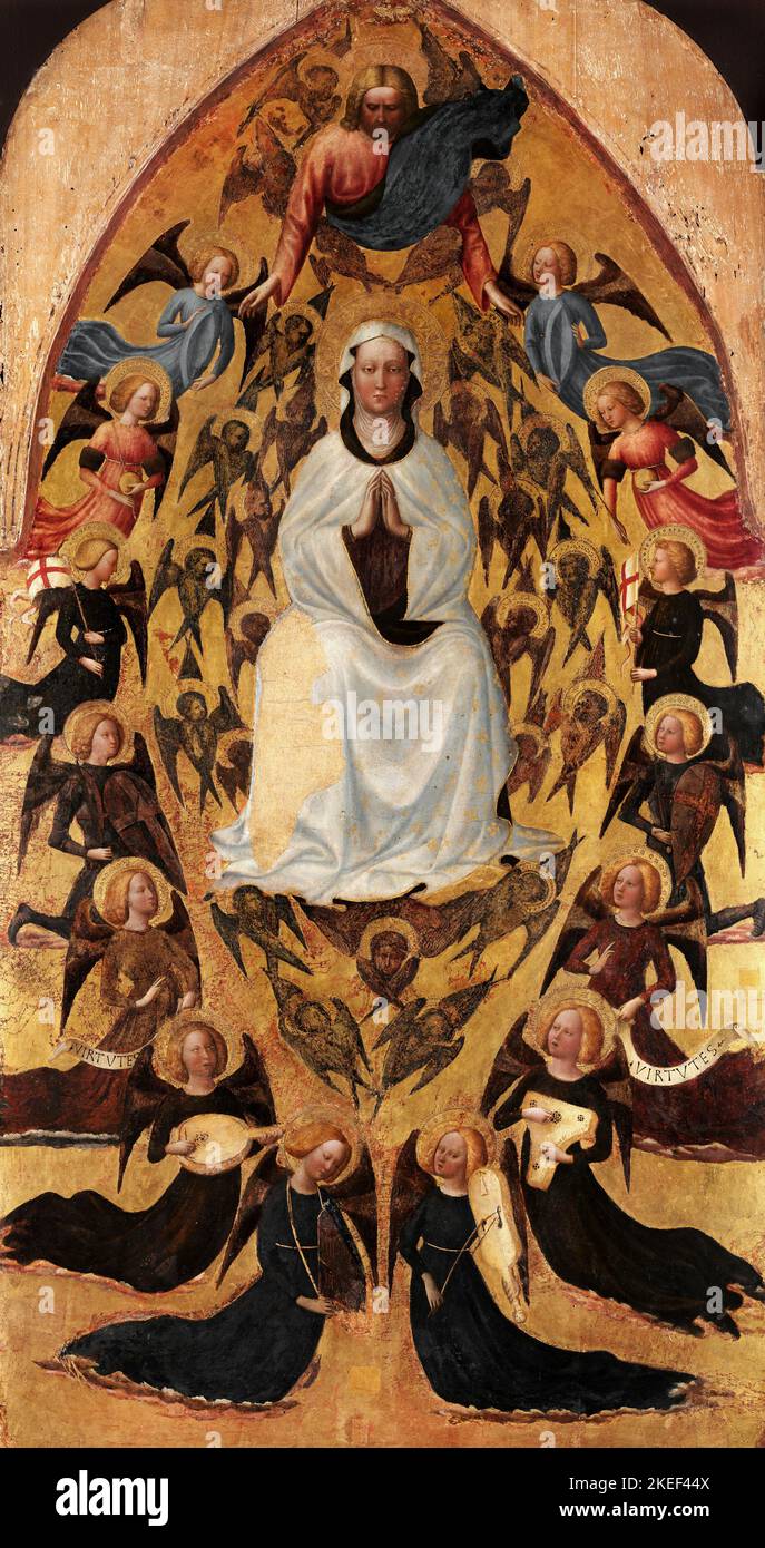 Masolino da Panicale; l'Assomption de la Vierge; 1423 Banque D'Images